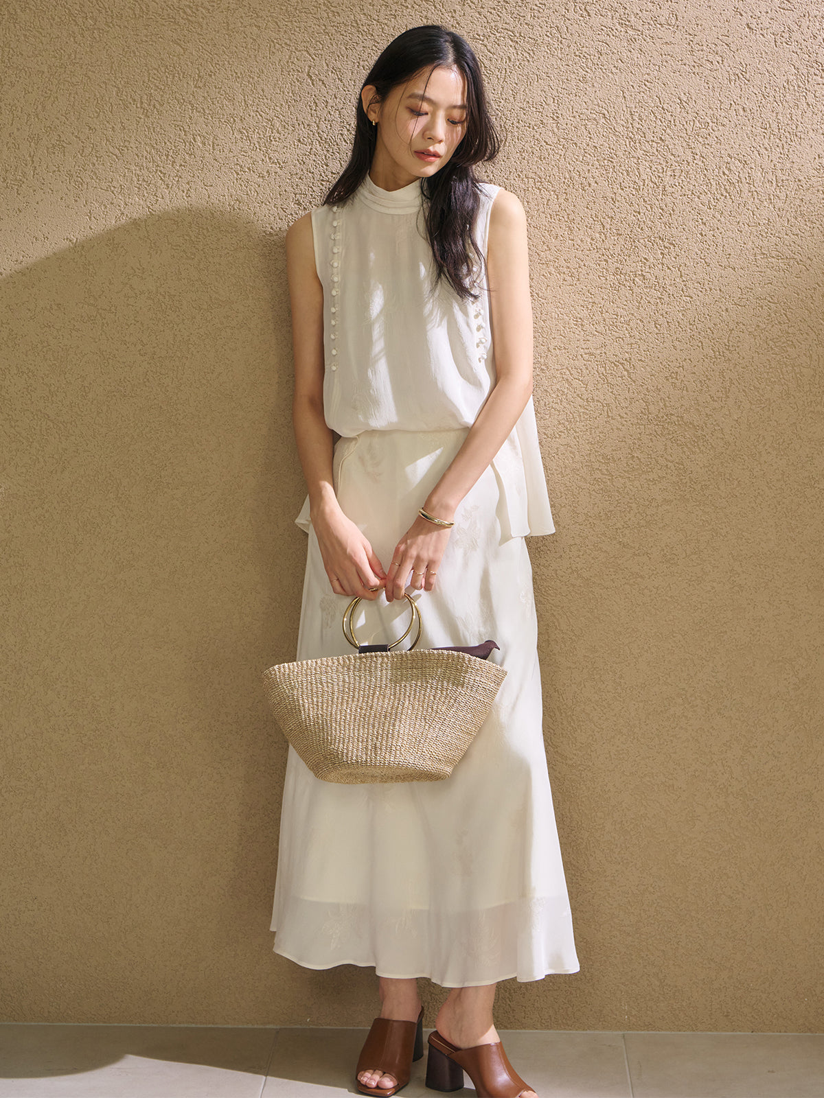 ブーケジャカードブラウス