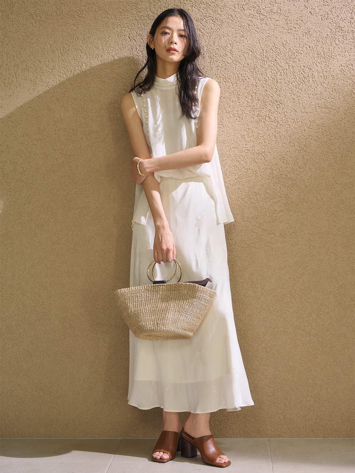 ブーケジャカードブラウス