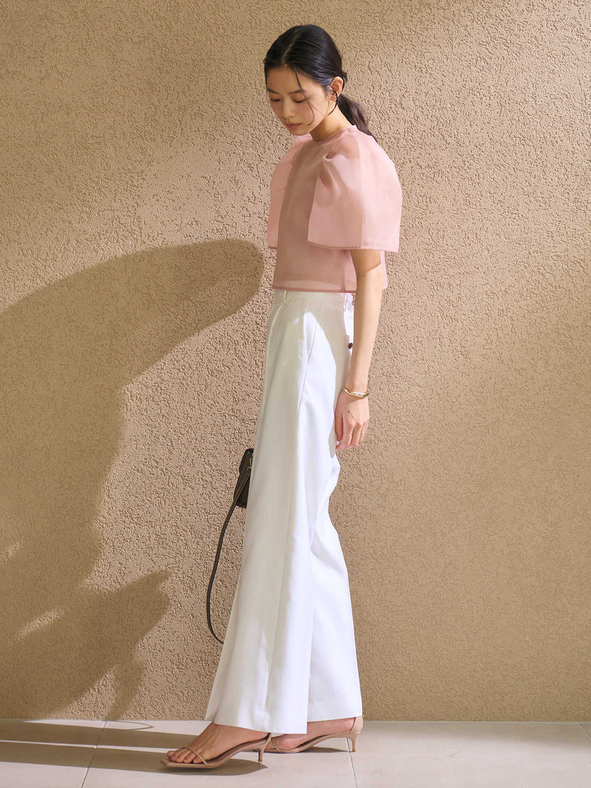 センタースリットワイドパンツ