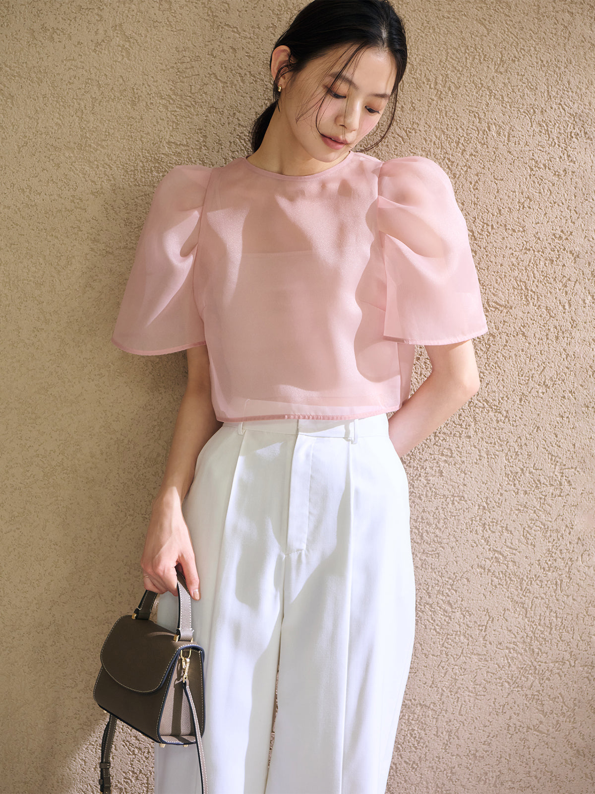 センタースリットワイドパンツ