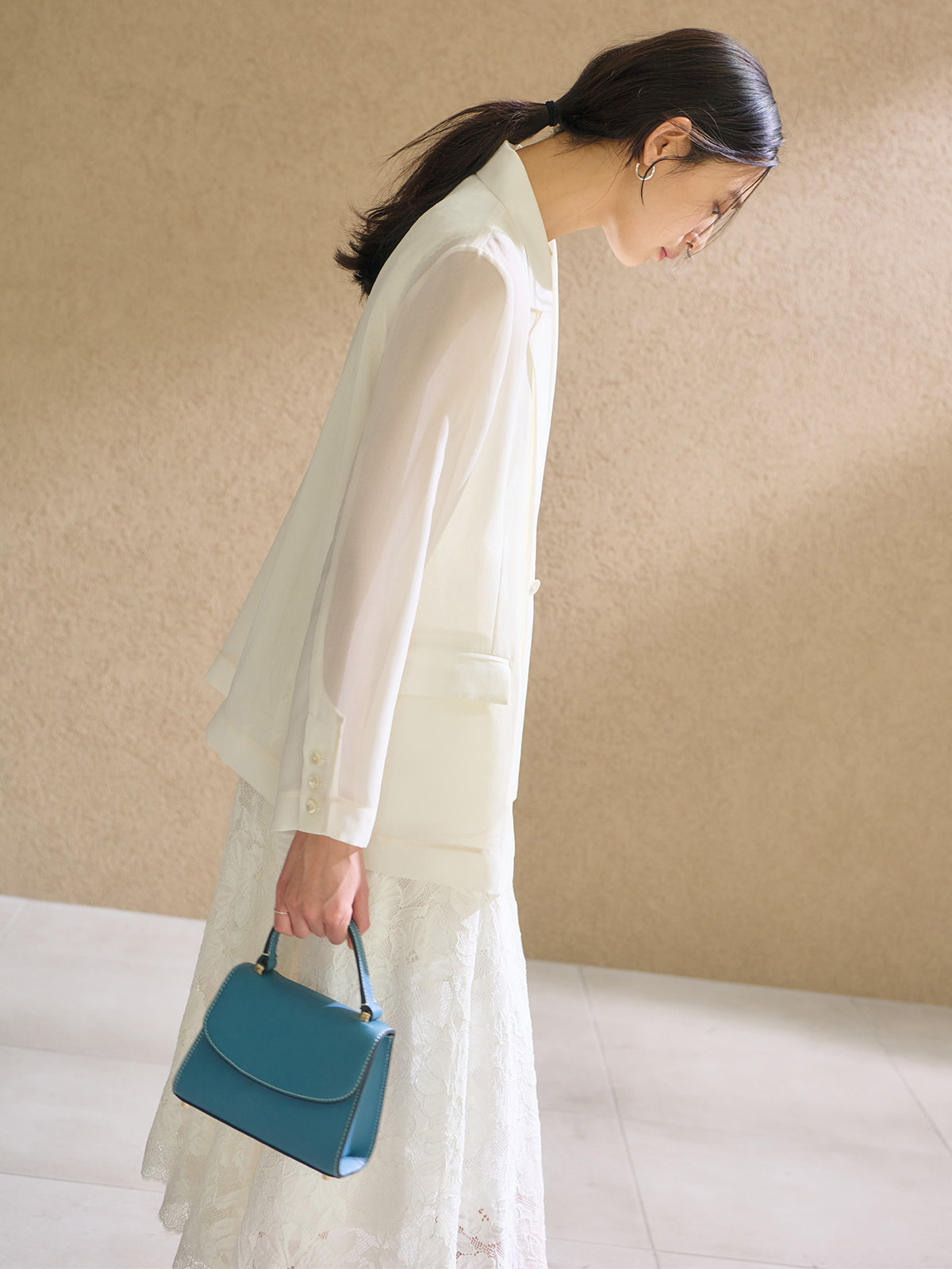 シアーテーラードジャケット