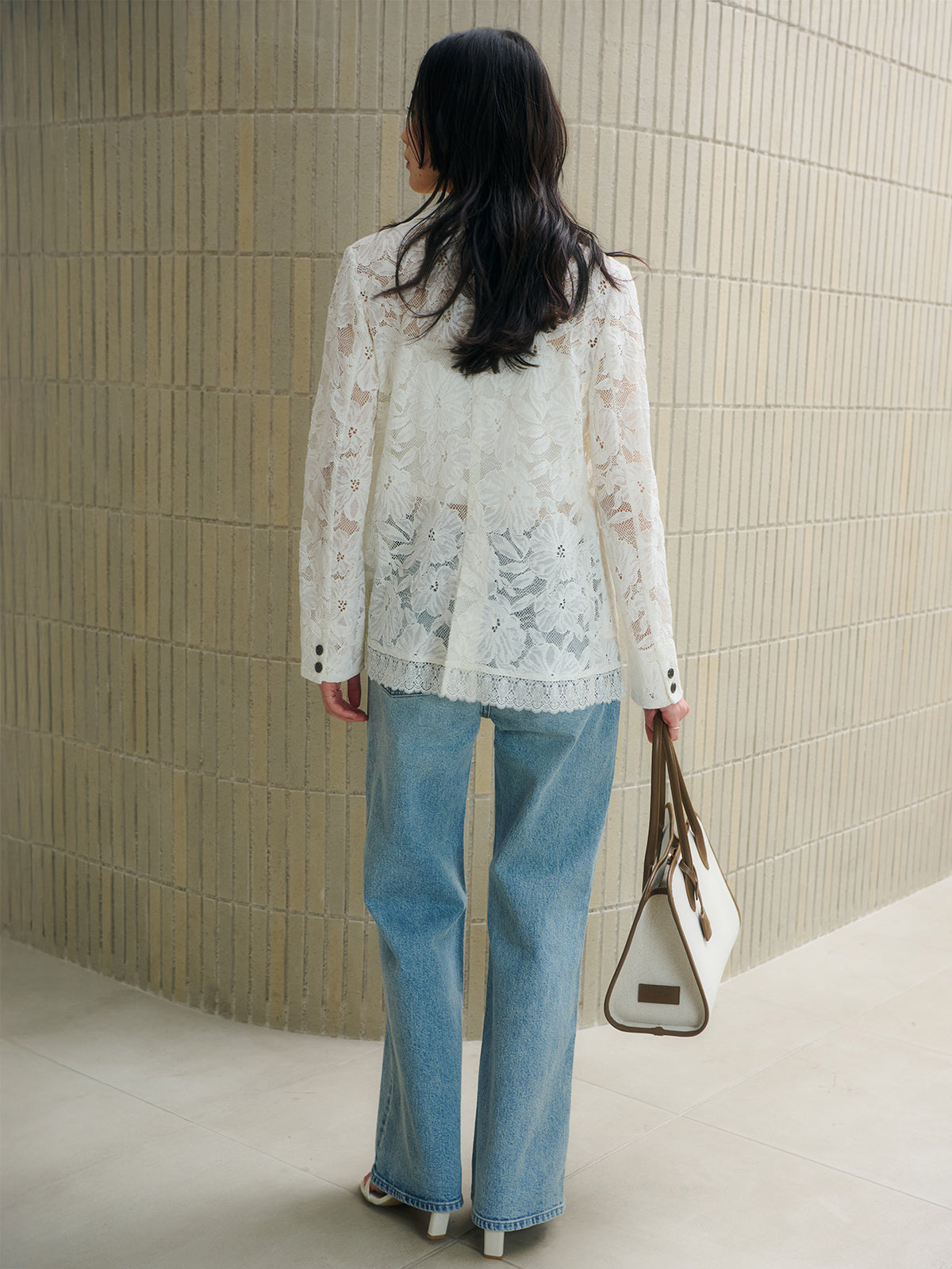 オーナメントレースダブルジャケット