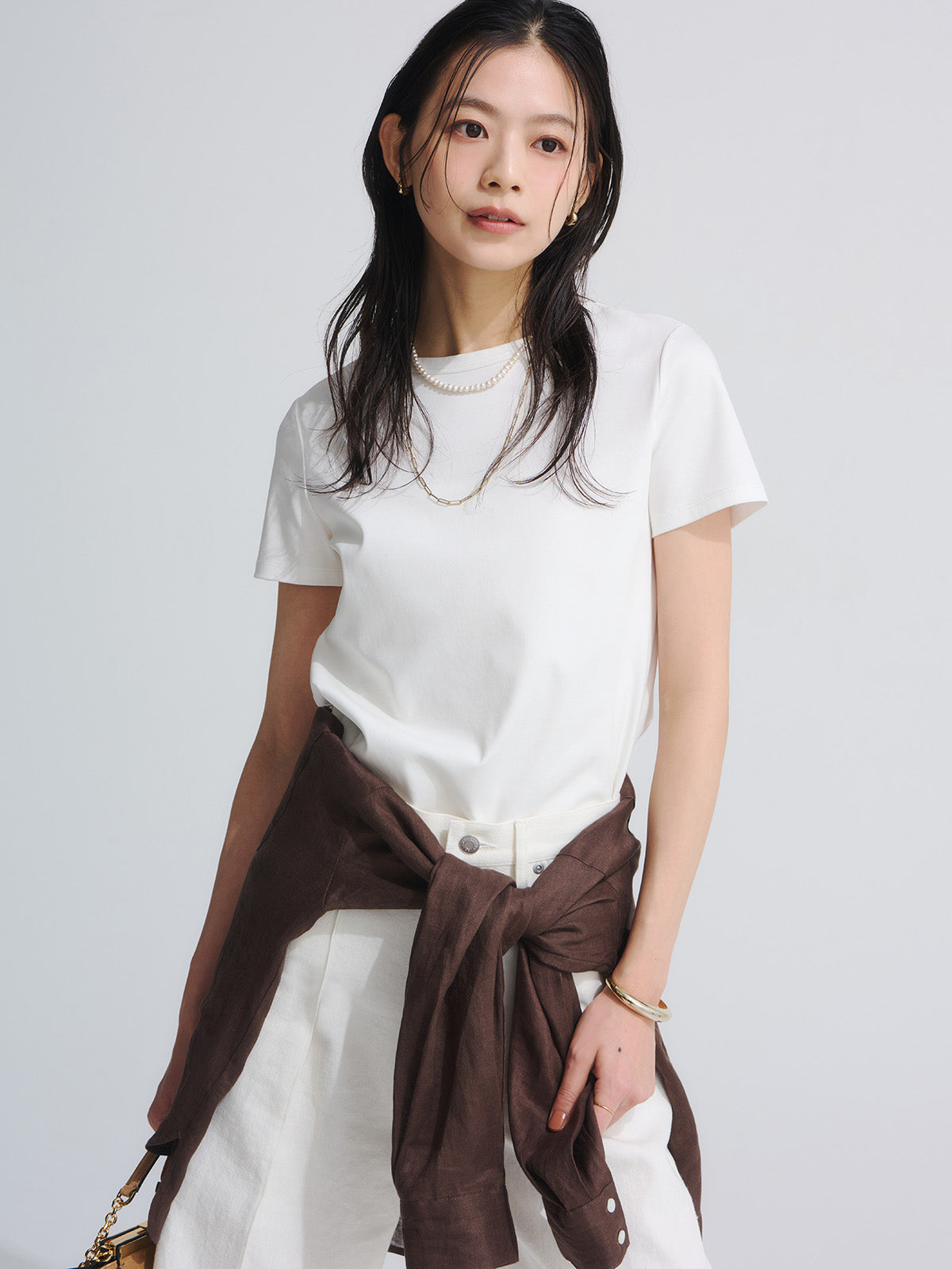 High-Waist Linen Wide Pants