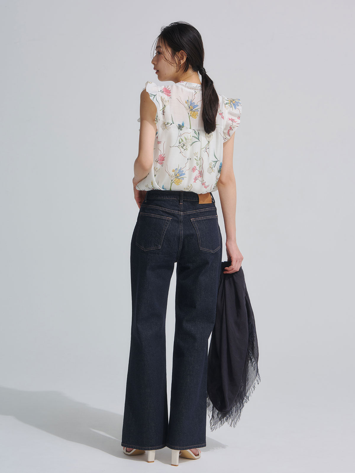 Wide leg denim