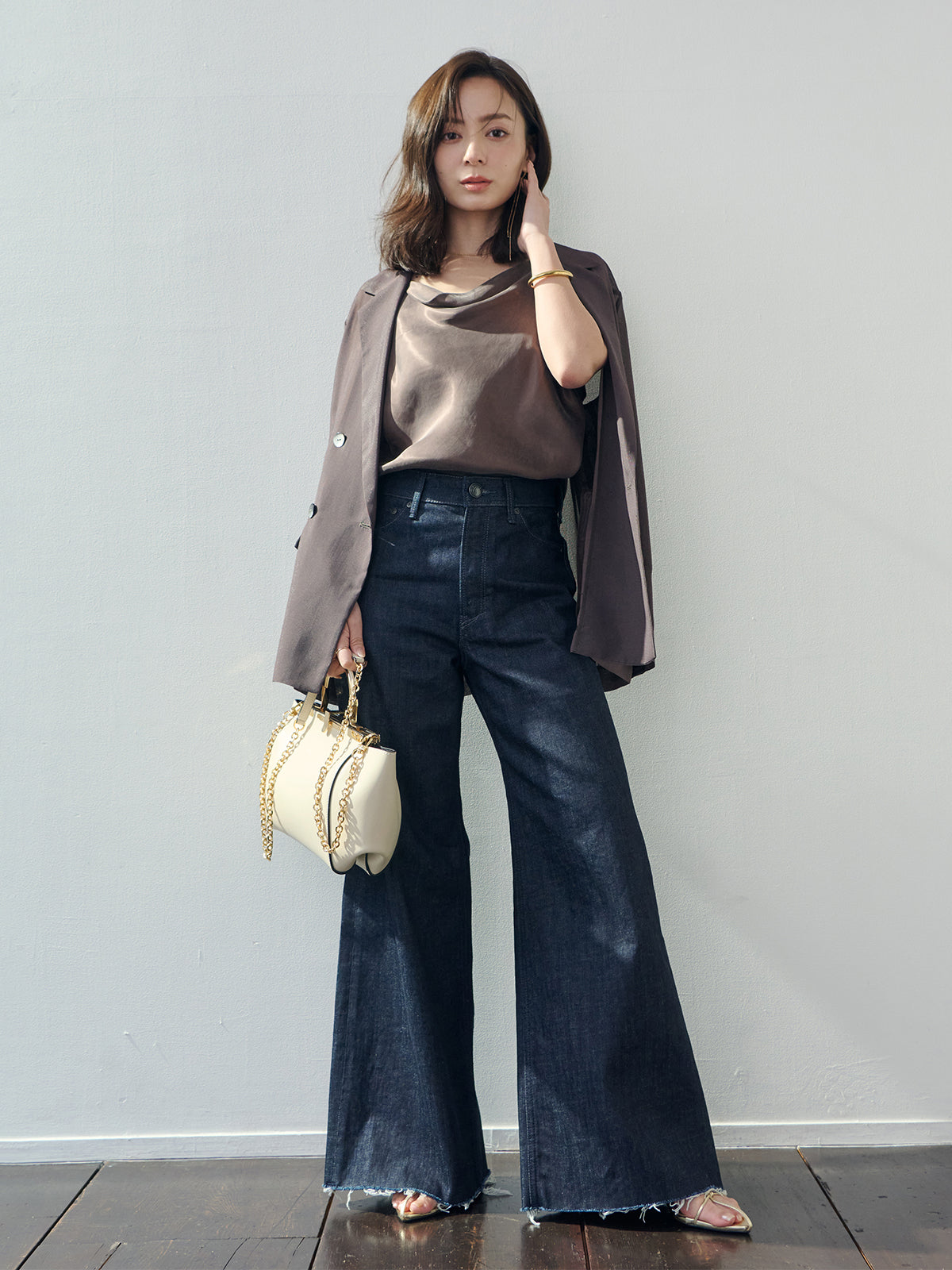 Fibril Satin Drape Camisole