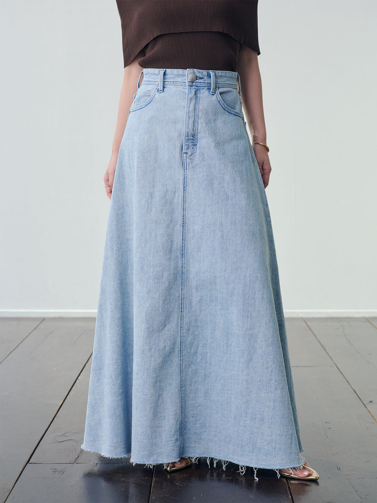 【YANUK×ánuans】Volume Flare Skirt / CIC