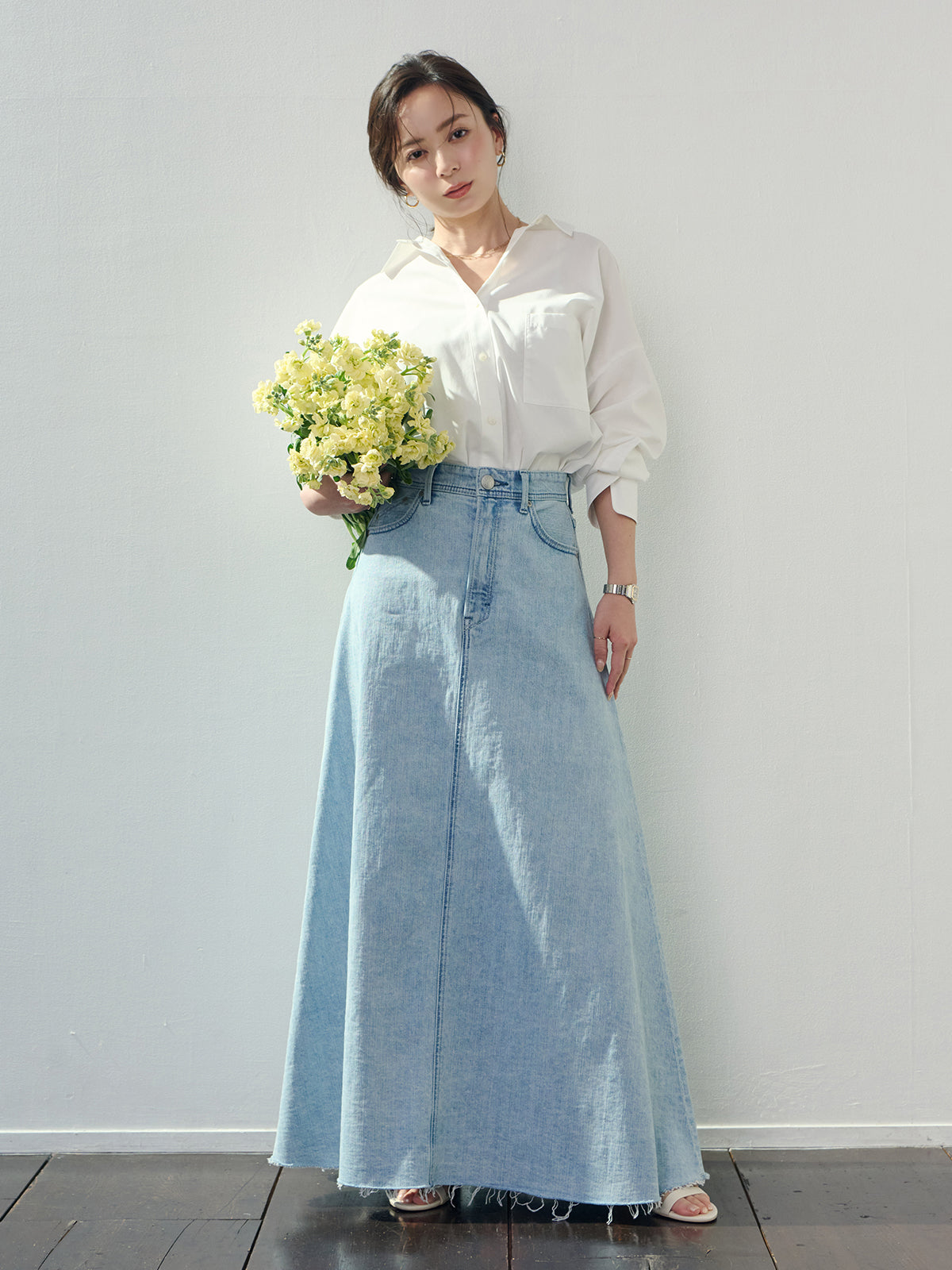 スカート ANERI YANUK×ánuans】Volume Flare Skirt / CIC