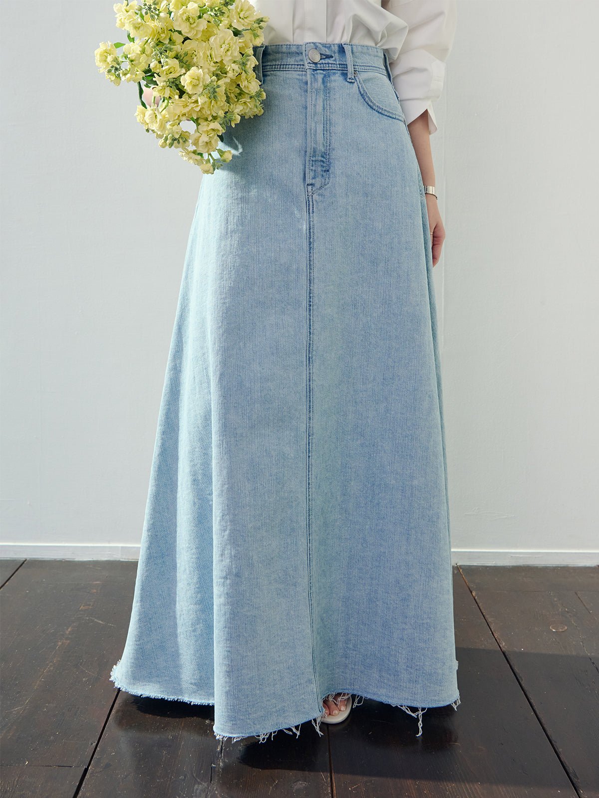 【YANUK×ánuans】Volume Flare Skirt / CIC