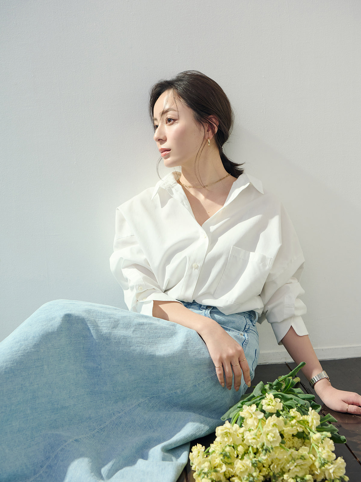 【YANUK×ánuans】Volume Flare Skirt / CIC