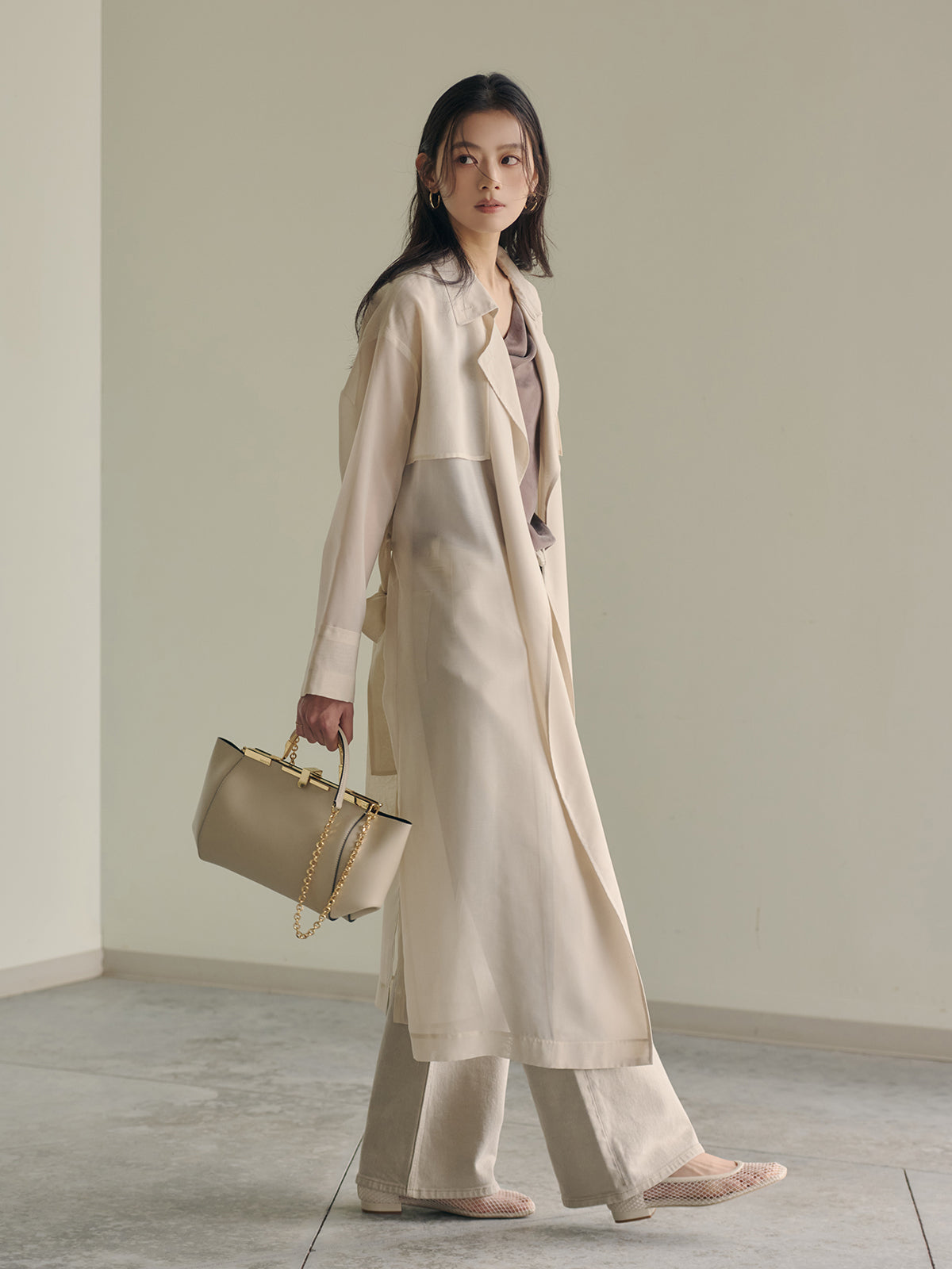 シアーロングコート