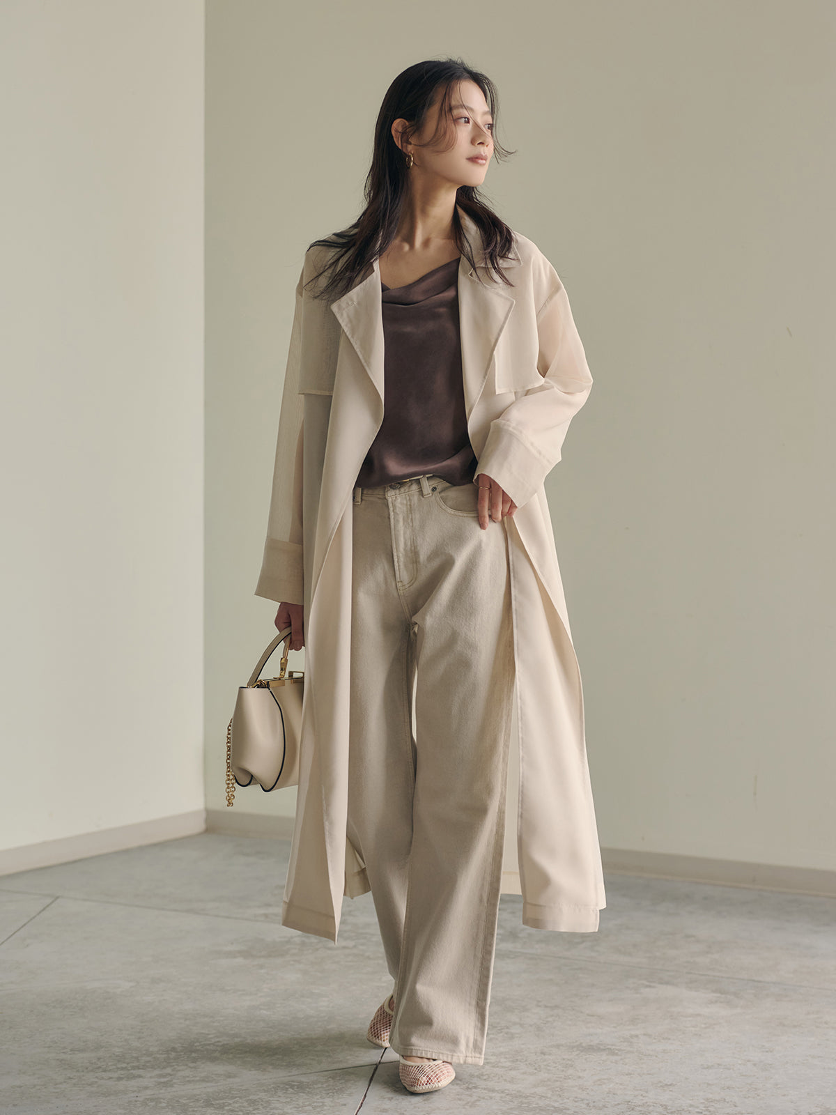 シアーロングコート