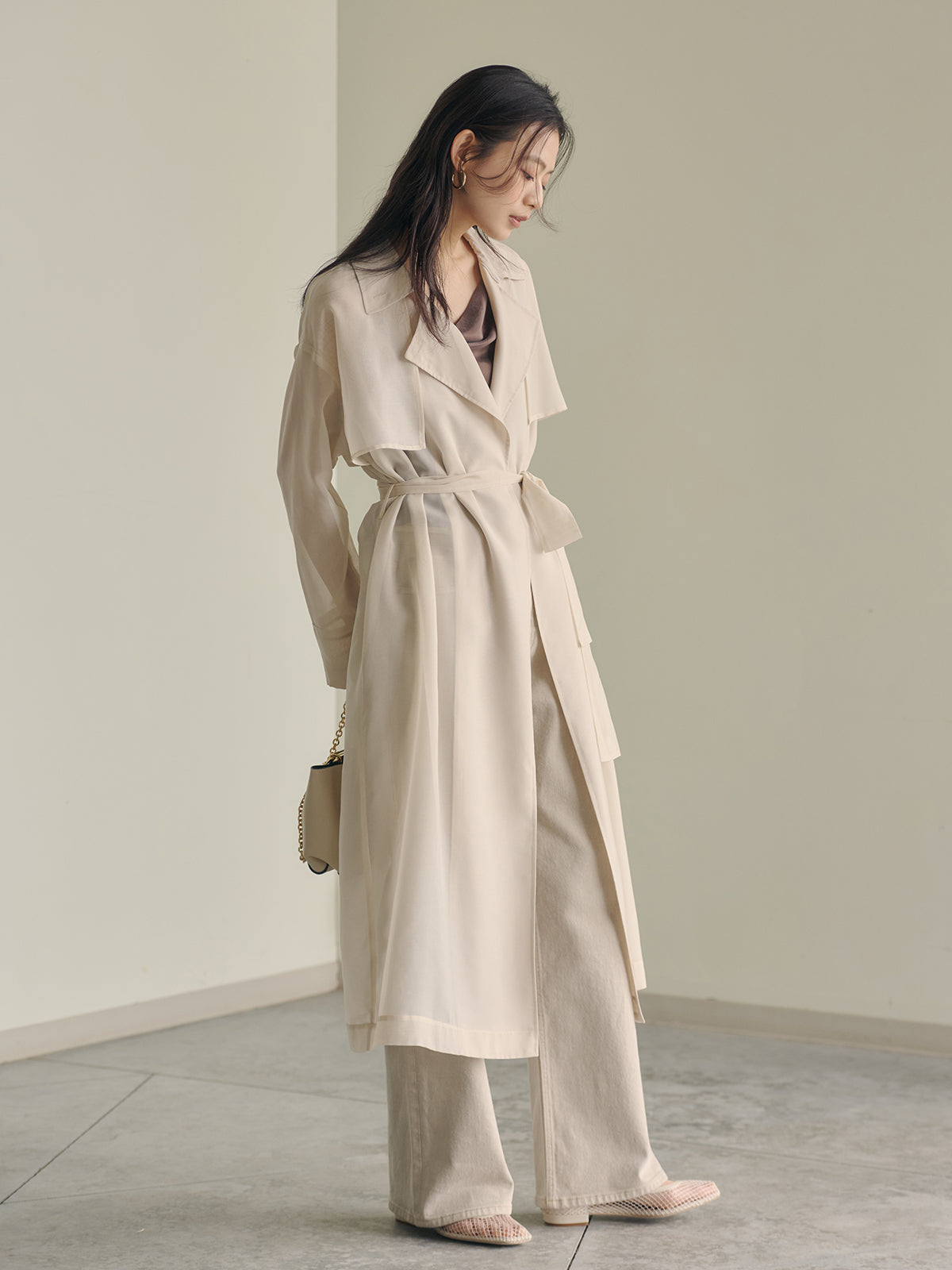 シアーロングコート