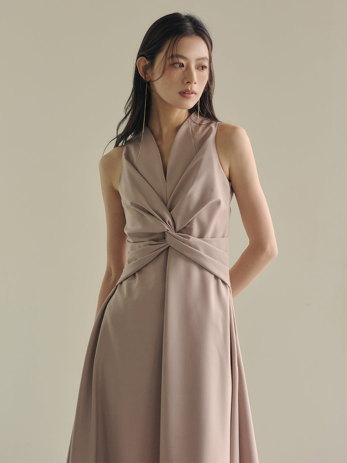 ツイストギャザーワンピース