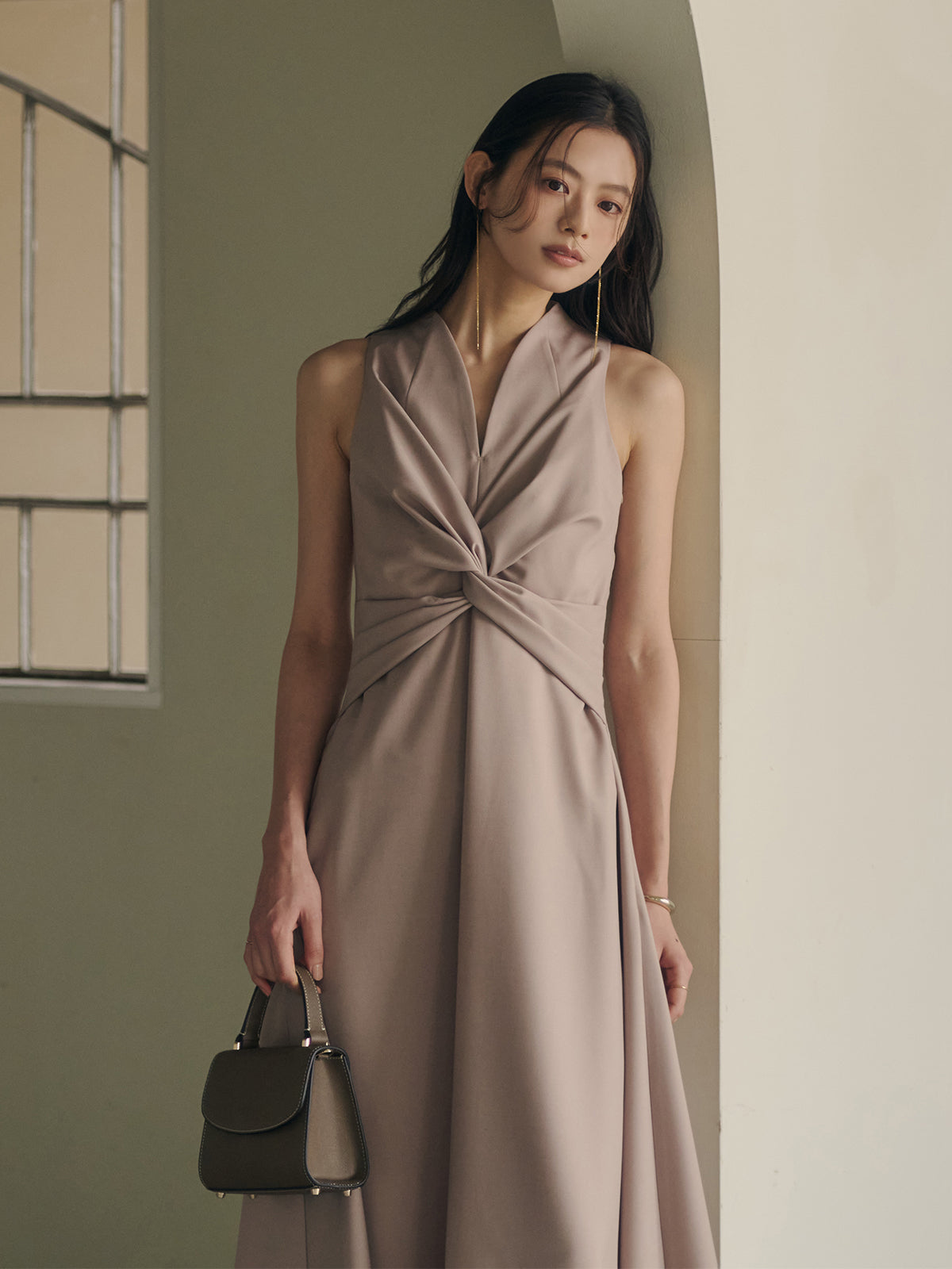 ツイストギャザーワンピース