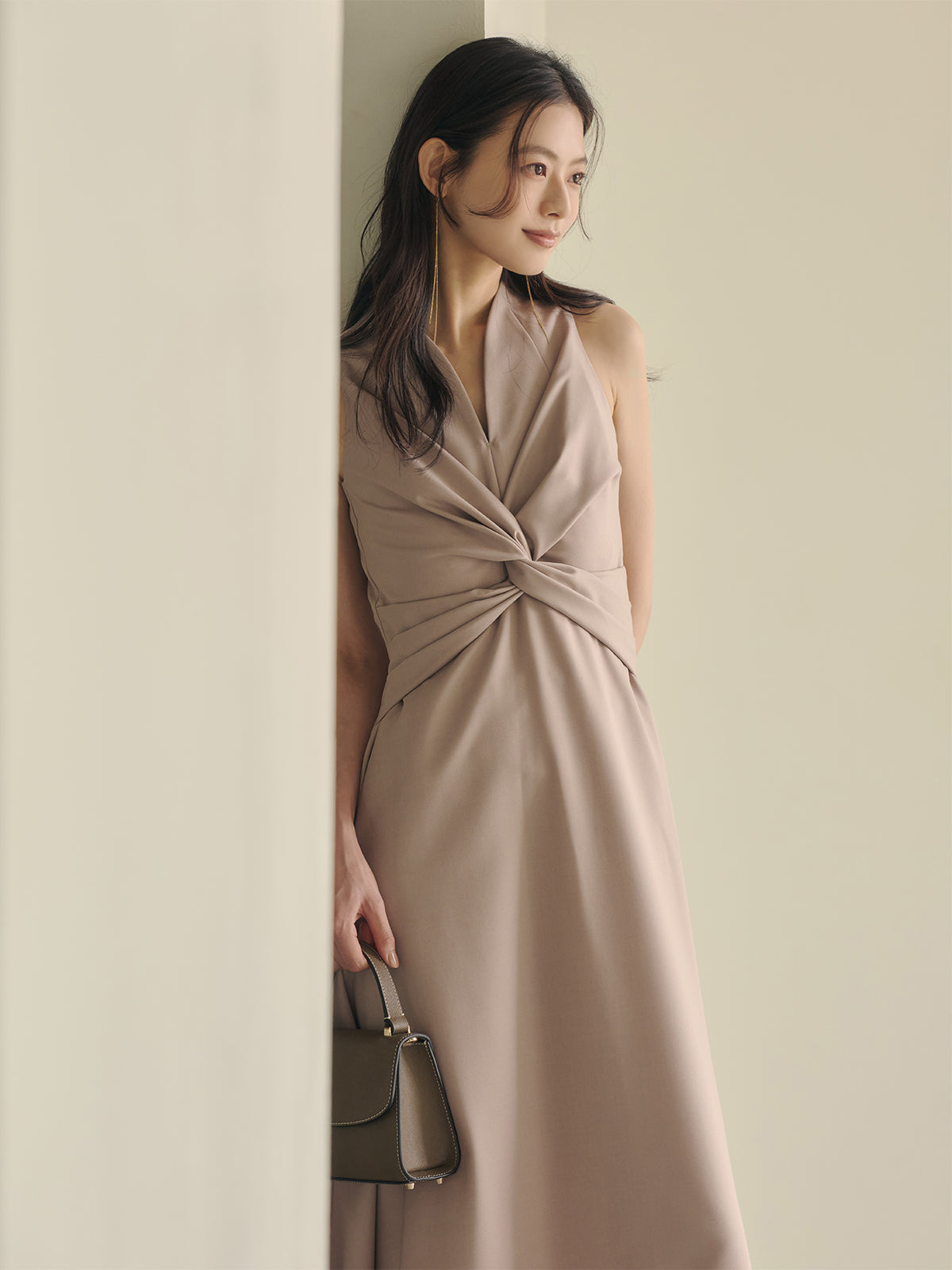 ツイストギャザーワンピース