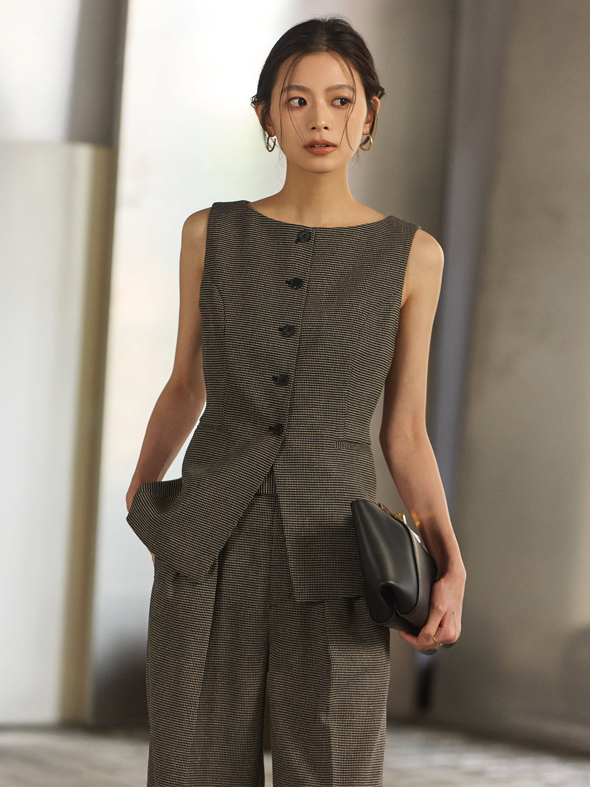 MODEL:172cm COLOR:KHAKI BROWN SIZE:2
