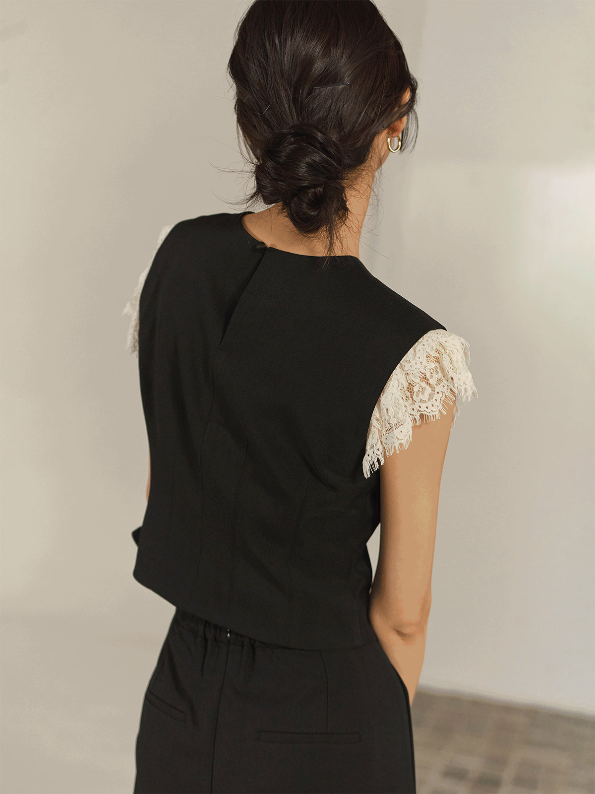 Lace Sleeve Blouse