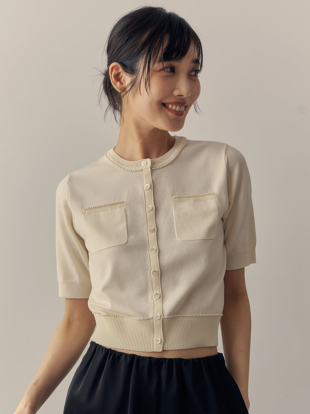 MODEL:172cm COLOR:IVORY SIZE:F