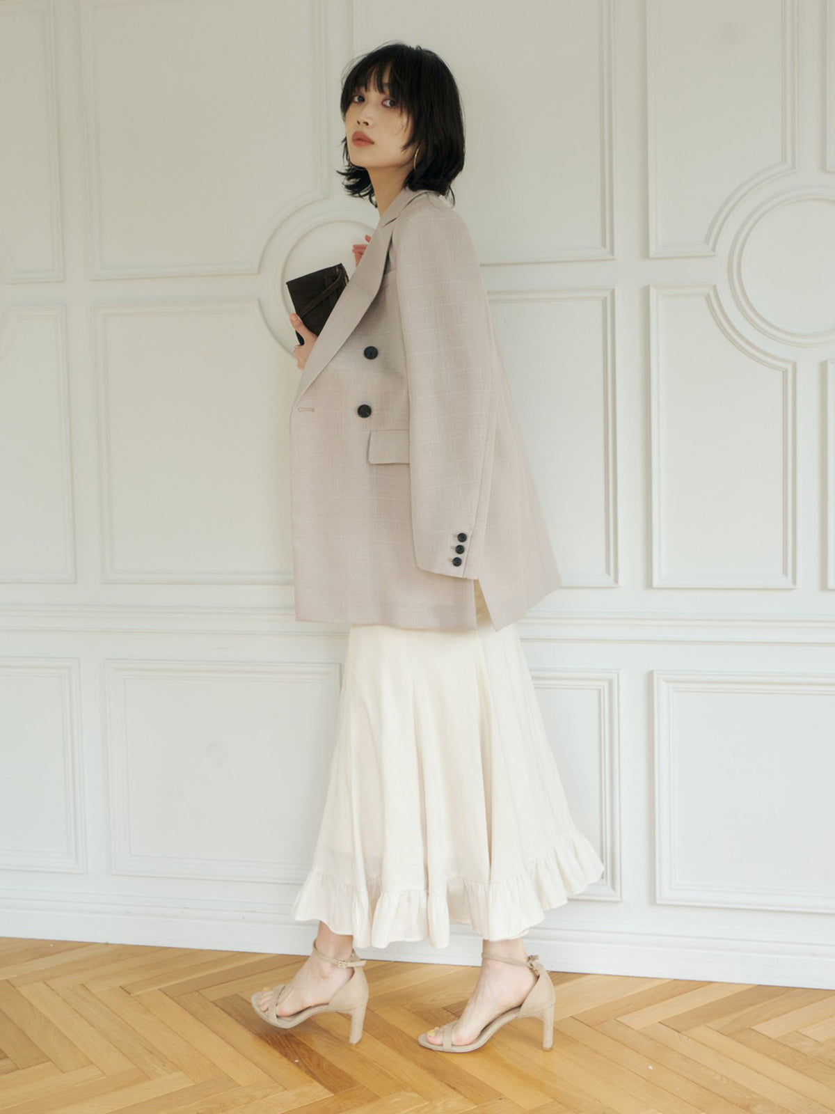 メッシュロングスリットジャケット