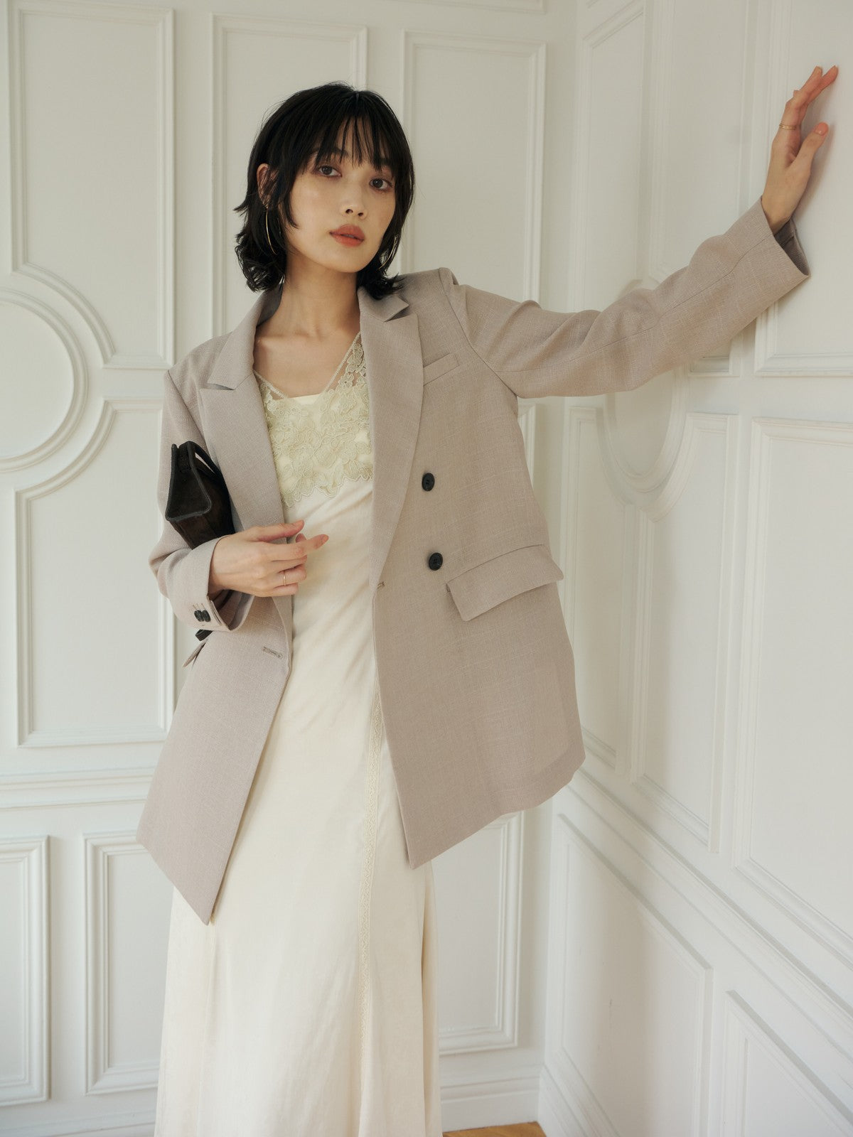 メッシュロングスリットジャケット