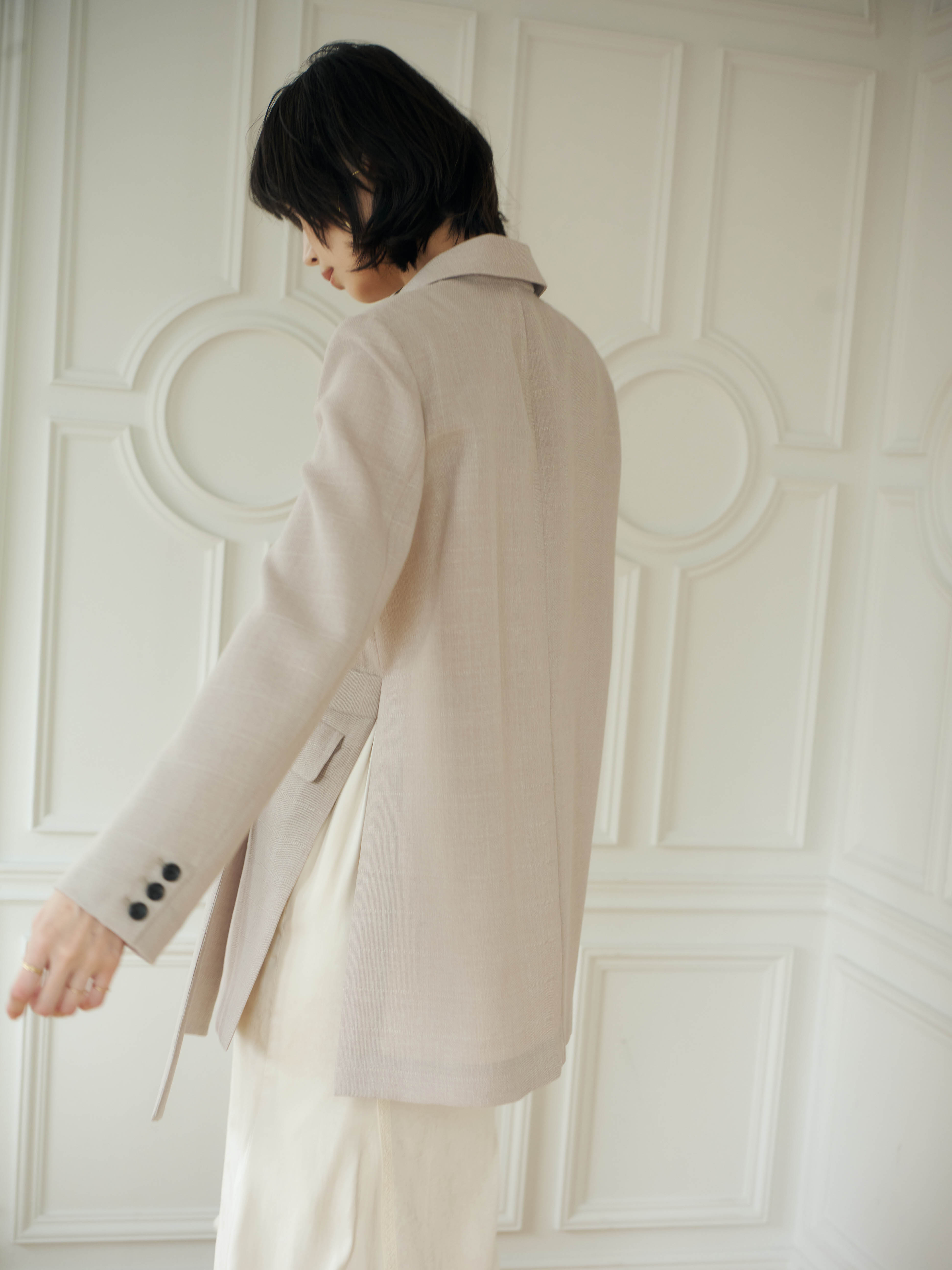 メッシュロングスリットジャケット