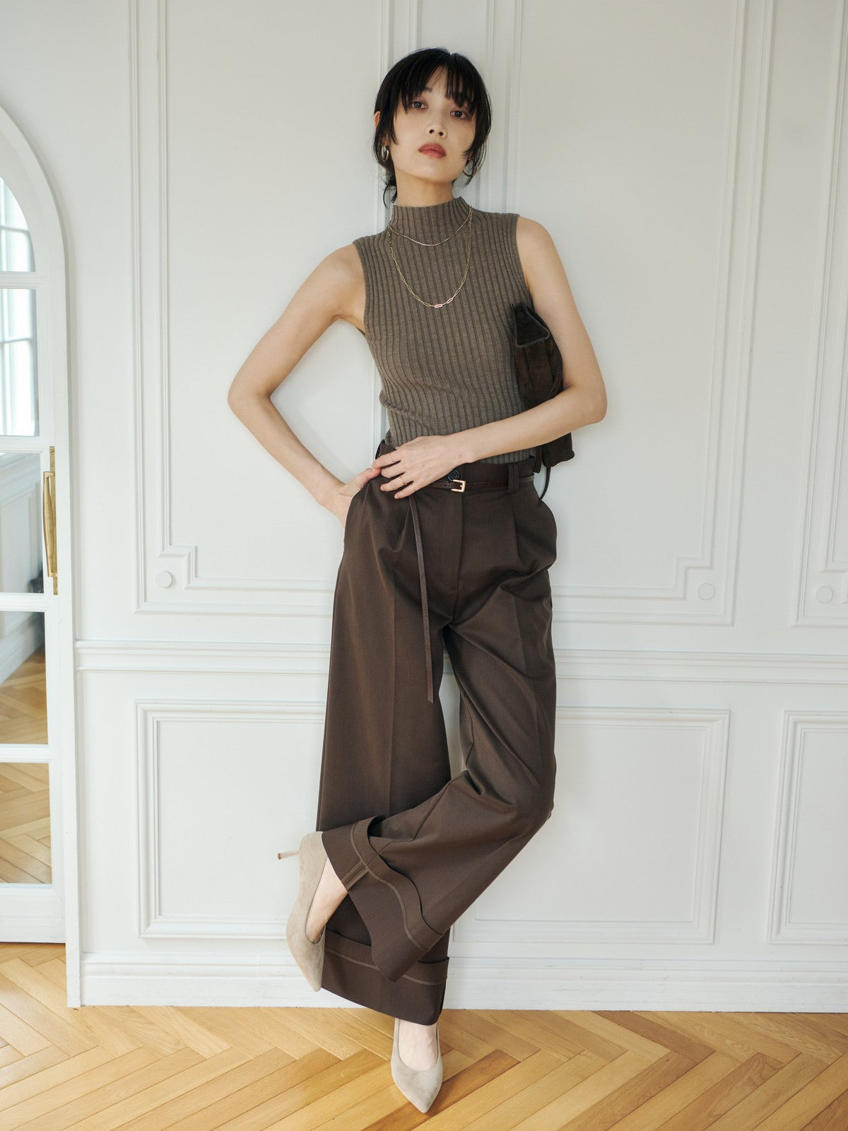 MODEL:172cm COLOR:BROWN SIZE:2