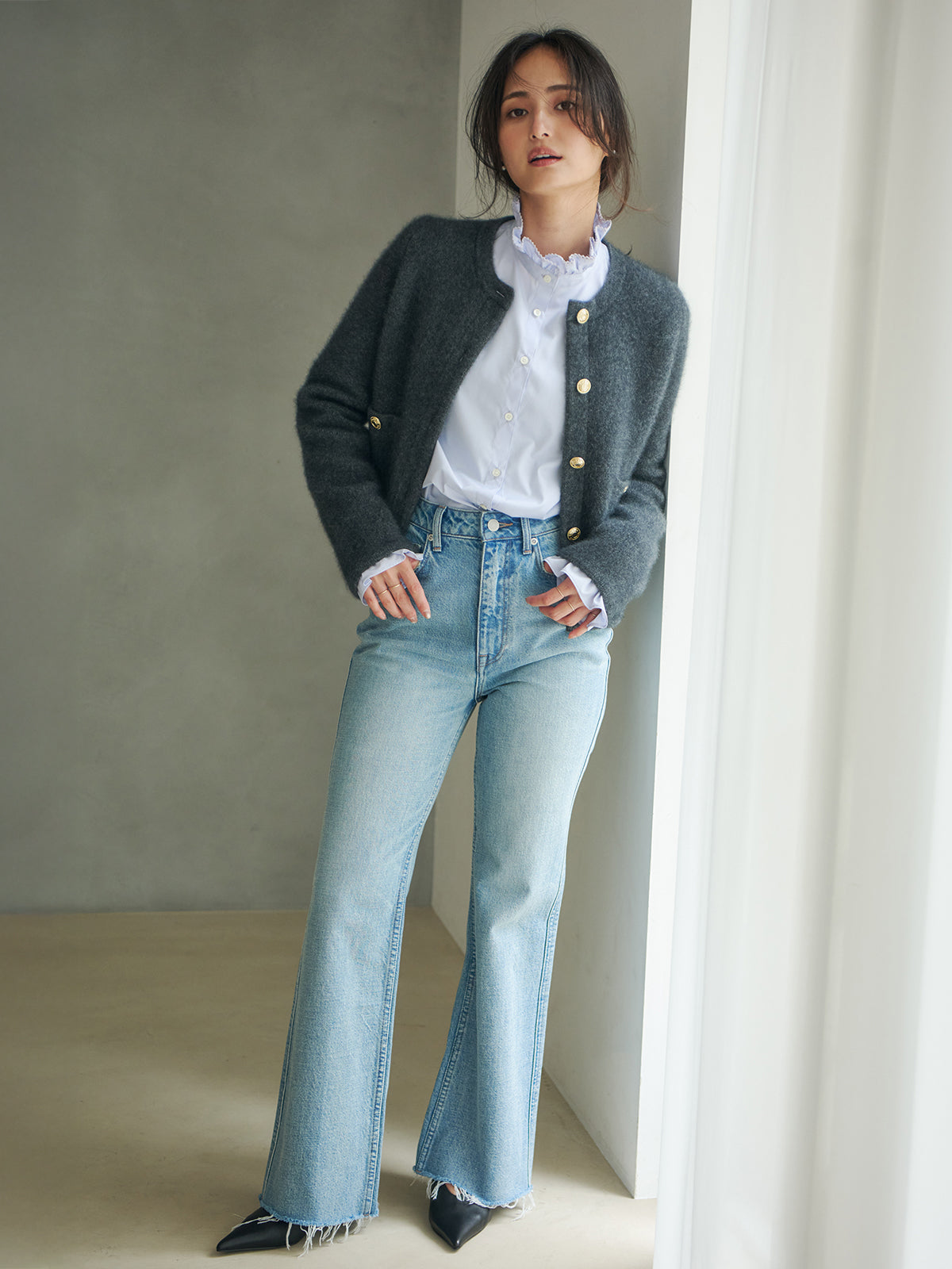 MODEL:160cm COLOR:LIGHT BLUE SIZE:0