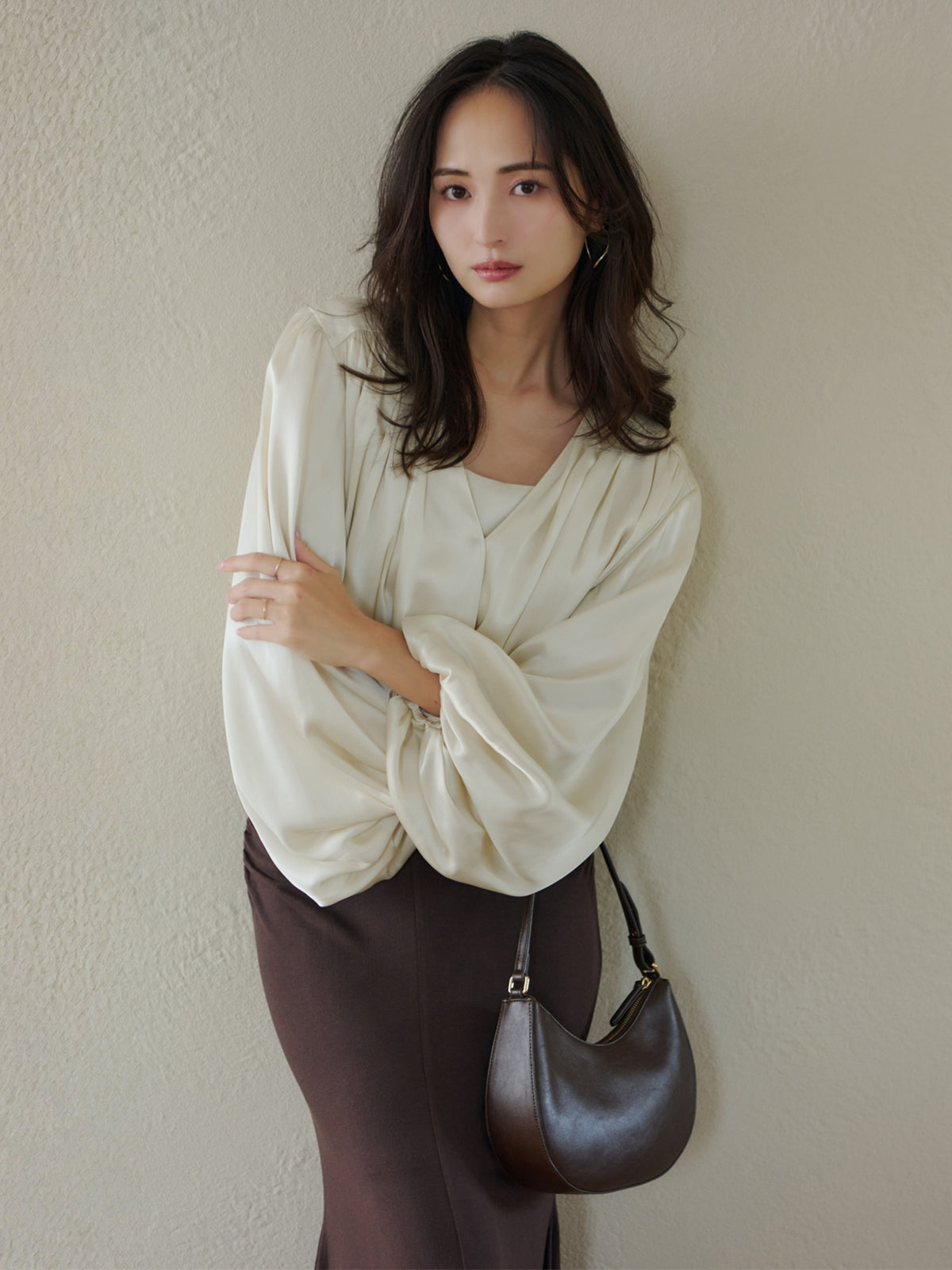 MODEL:160cm COLOR:ECRU SIZE:F