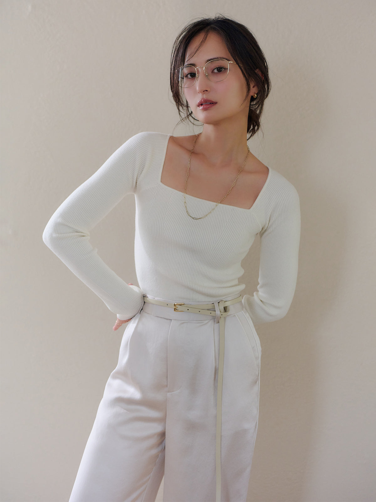 MODEL:160cm COLOR:IVORY SIZE:F