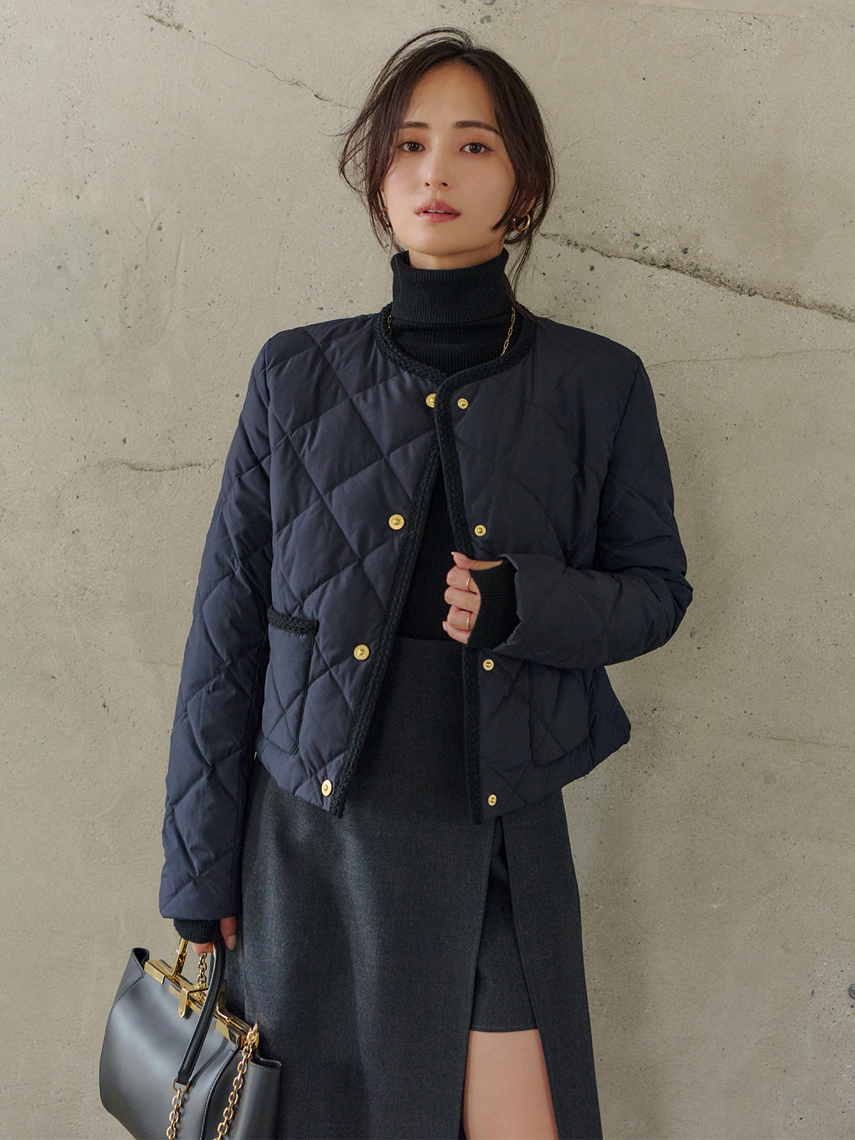 MODEL:160cm COLOR:NAVY SIZE:F