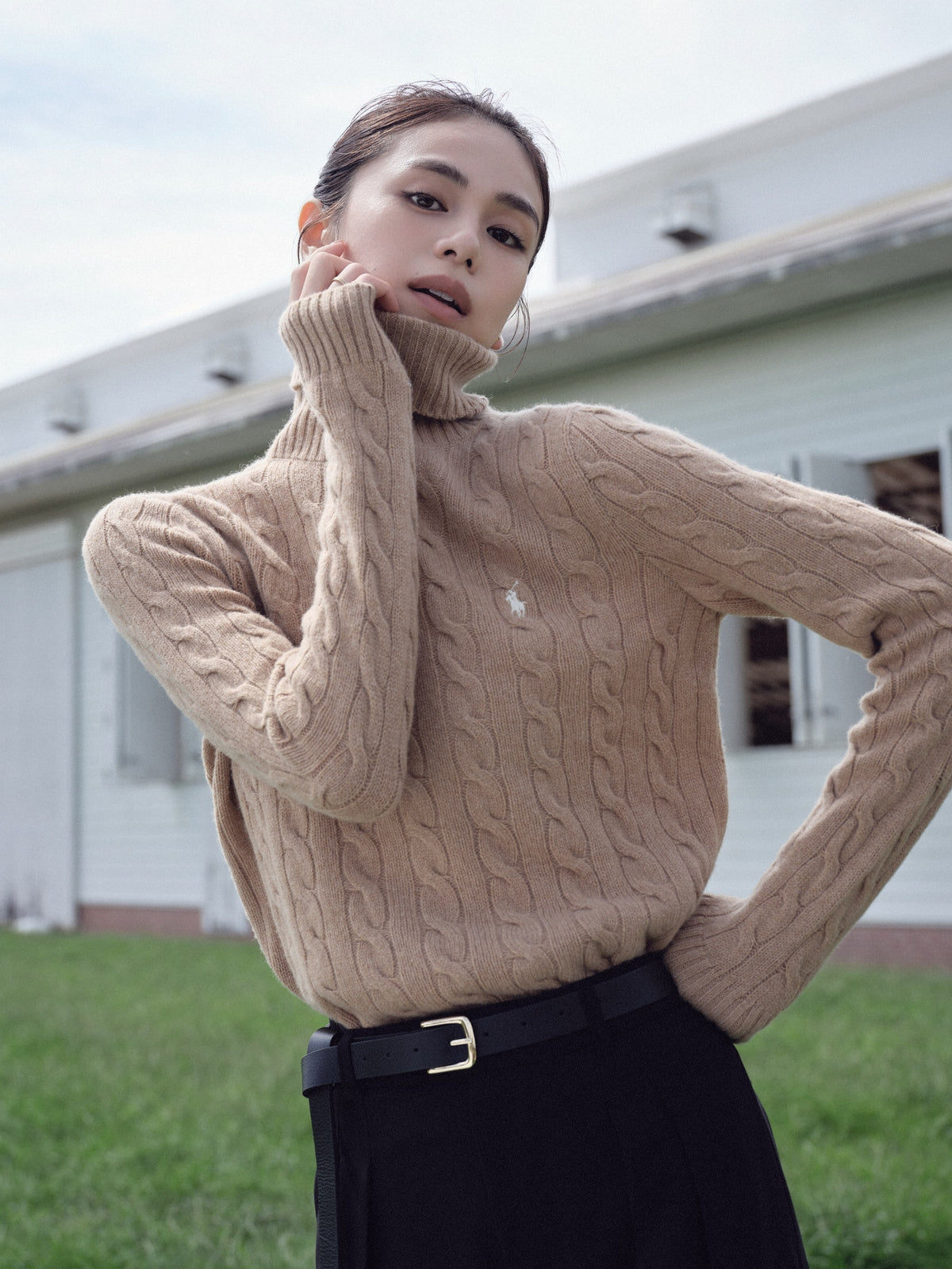 MODEL:173cm COLOR:CAMEL SIZE:M
