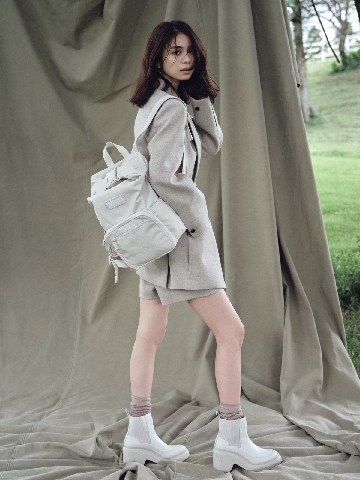 【HUNTER for anuans】NYLON PIONEER MEDIUM TOPCLIP BACKPACK