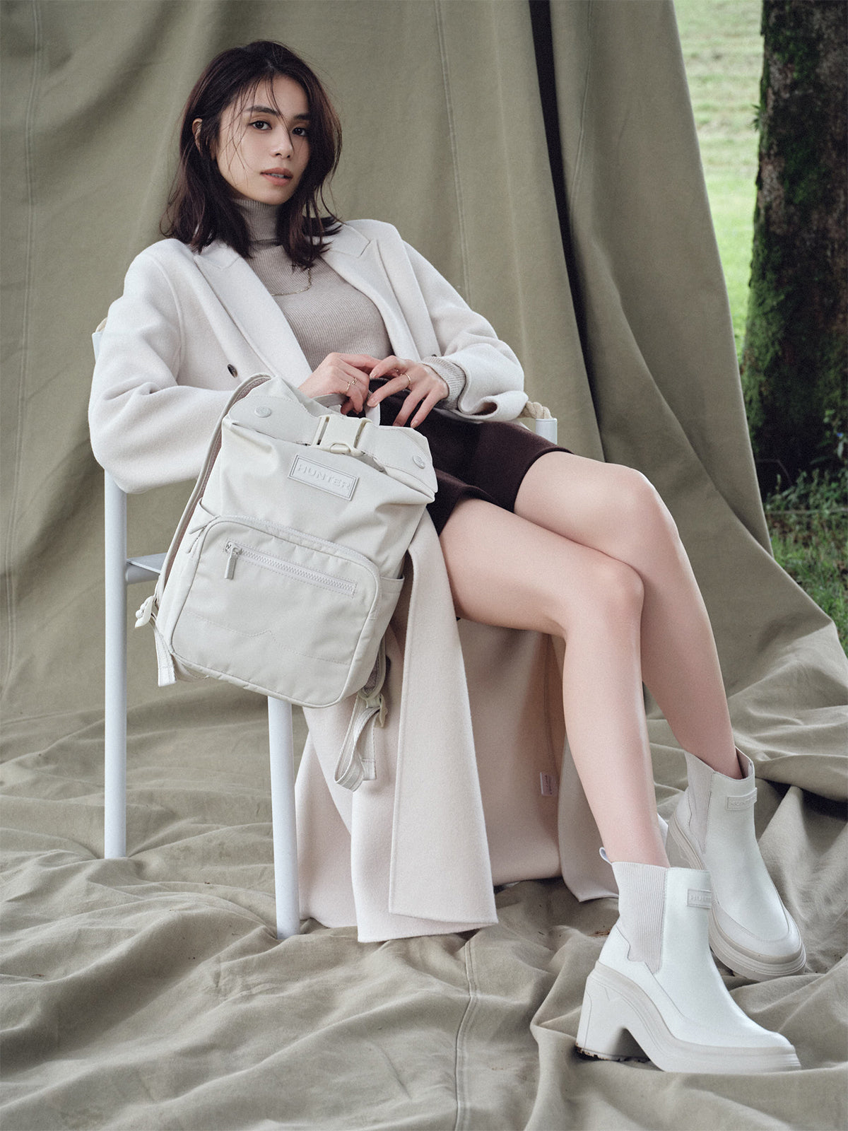 【HUNTER for anuans】NYLON PIONEER MEDIUM TOPCLIP BACKPACK