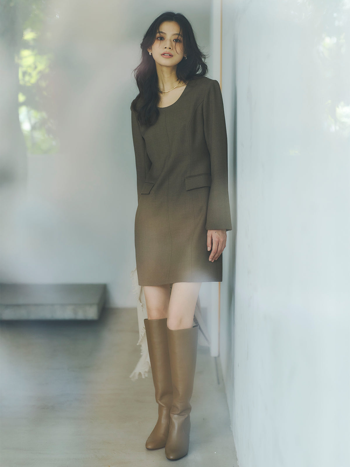 ボクシーミニワンピース