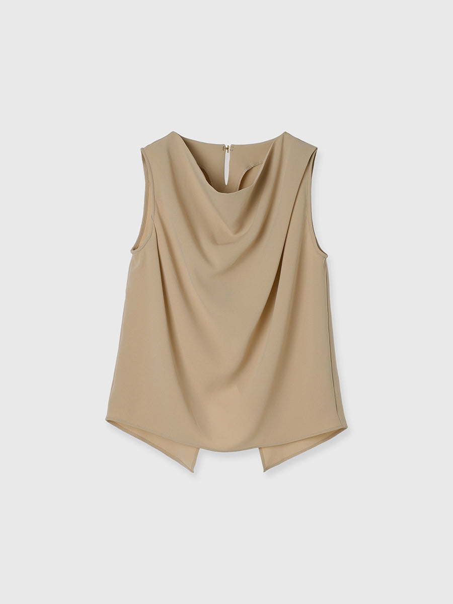 トリアセテートドレープブラウス