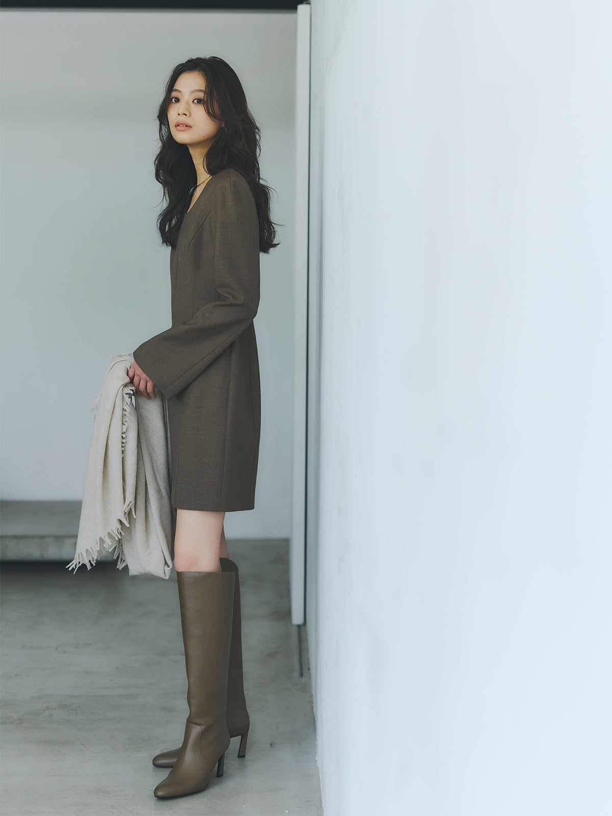 ボクシーミニワンピース