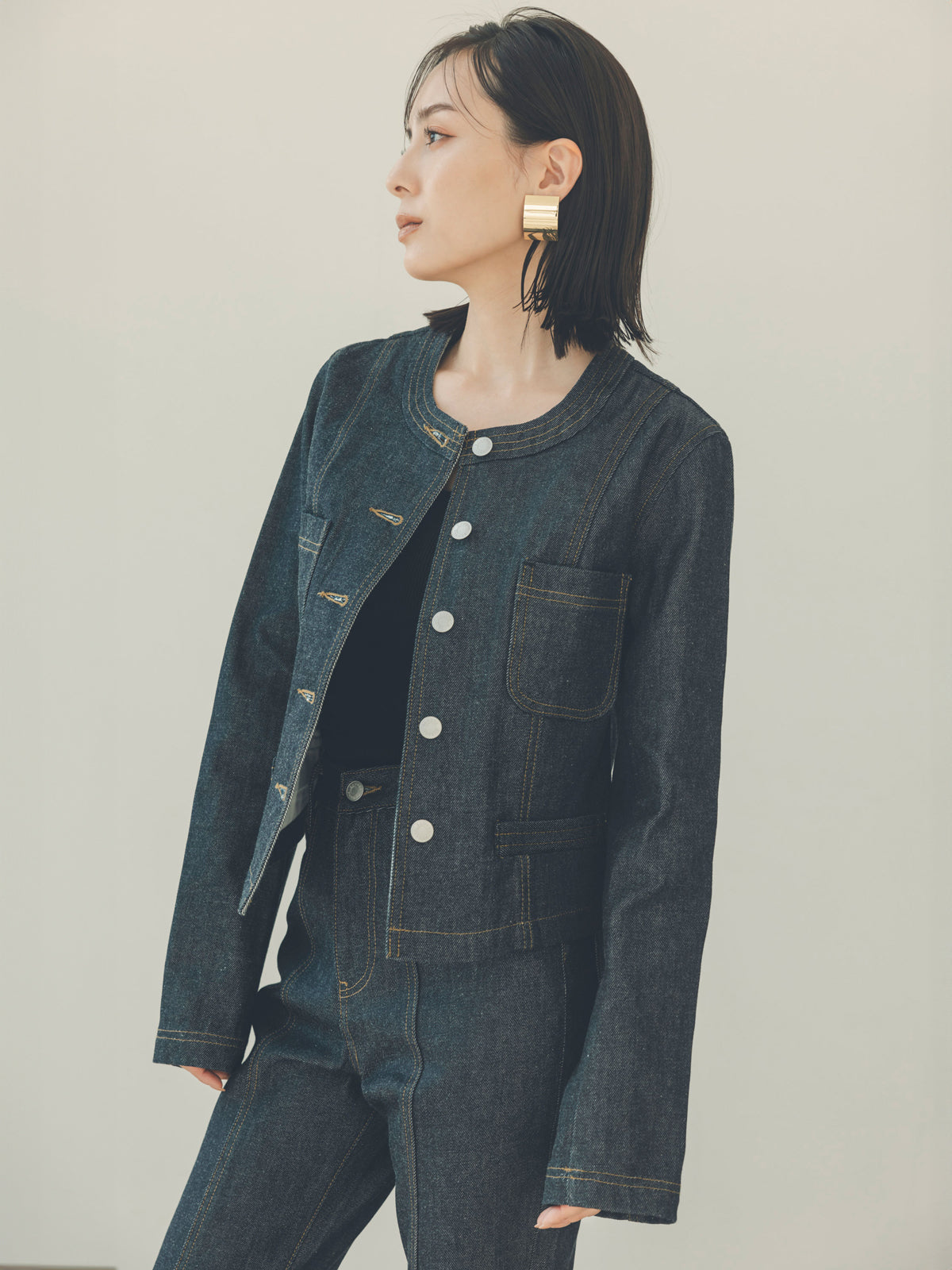 プレーティングメタルイヤリング