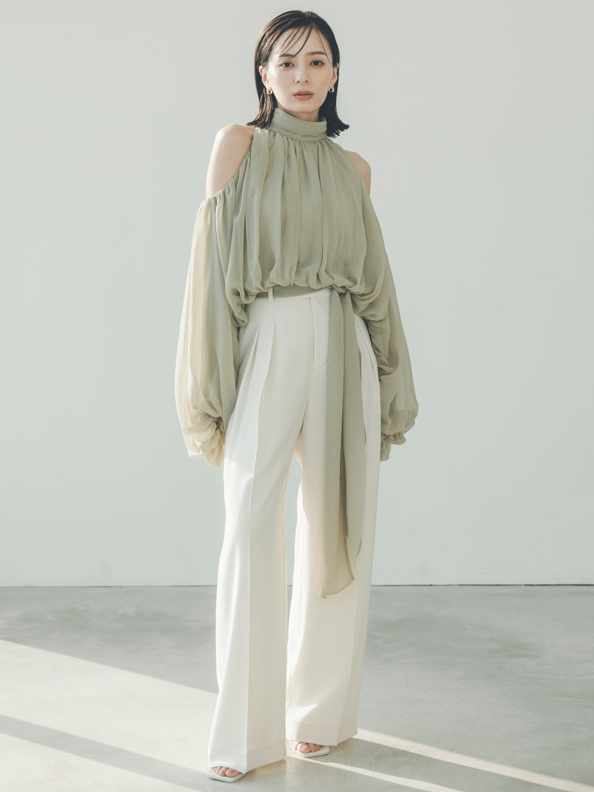 투턱 와이드 팬츠