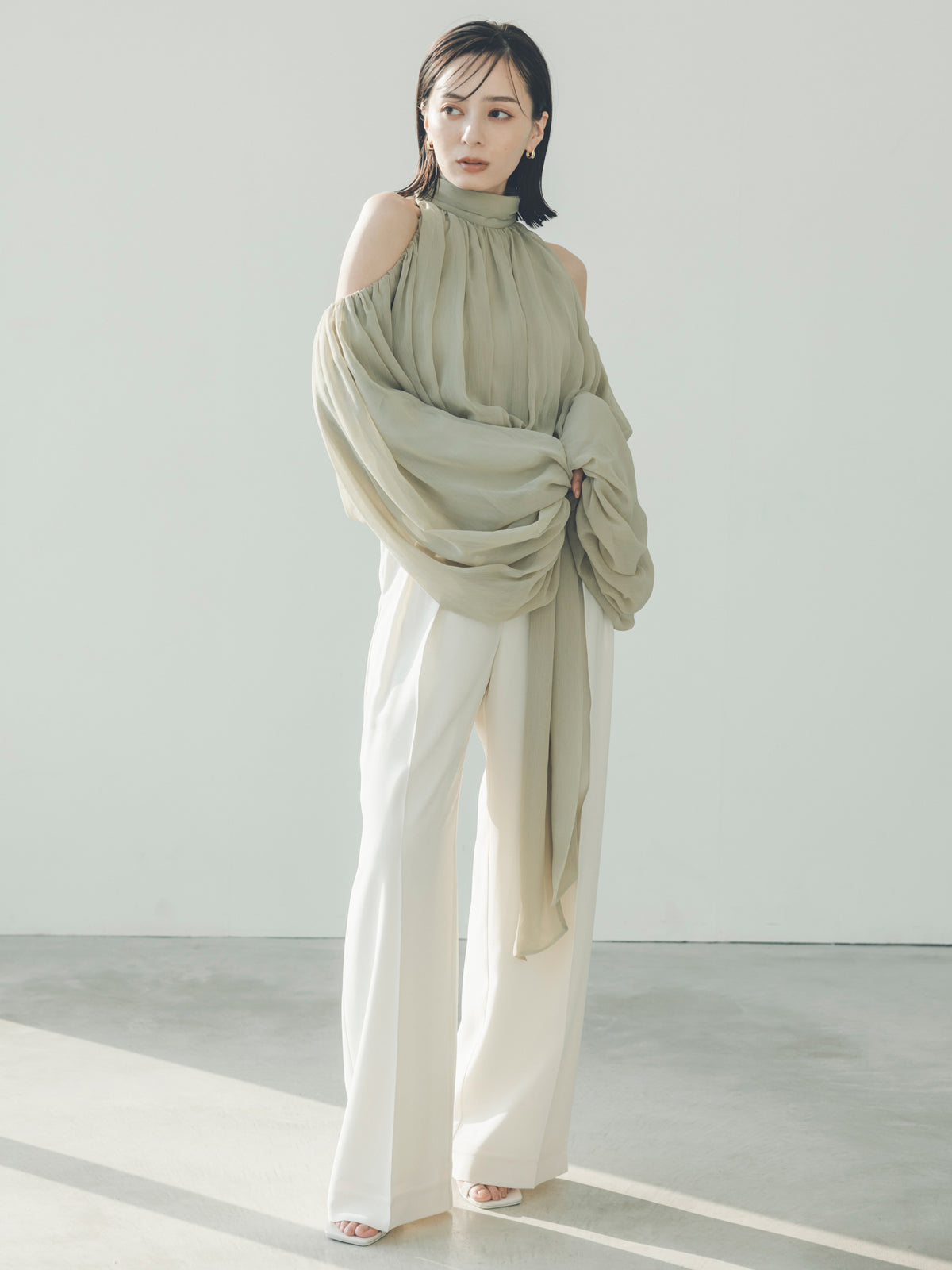 투턱 와이드 팬츠