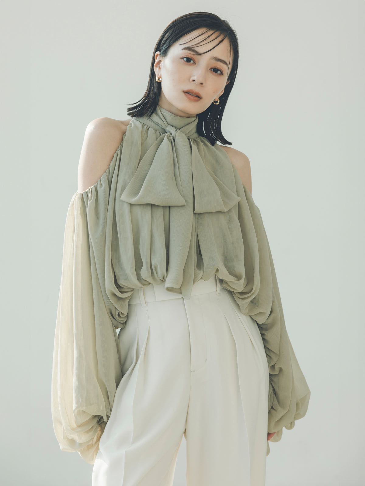 투턱 와이드 팬츠