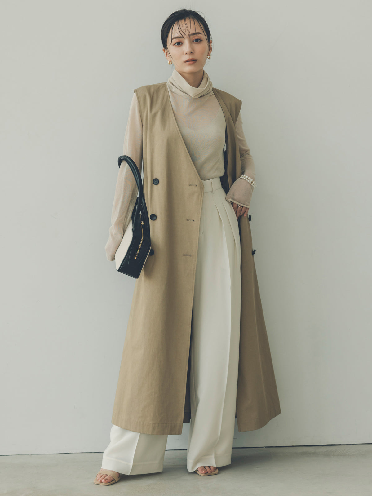 투턱 와이드 팬츠