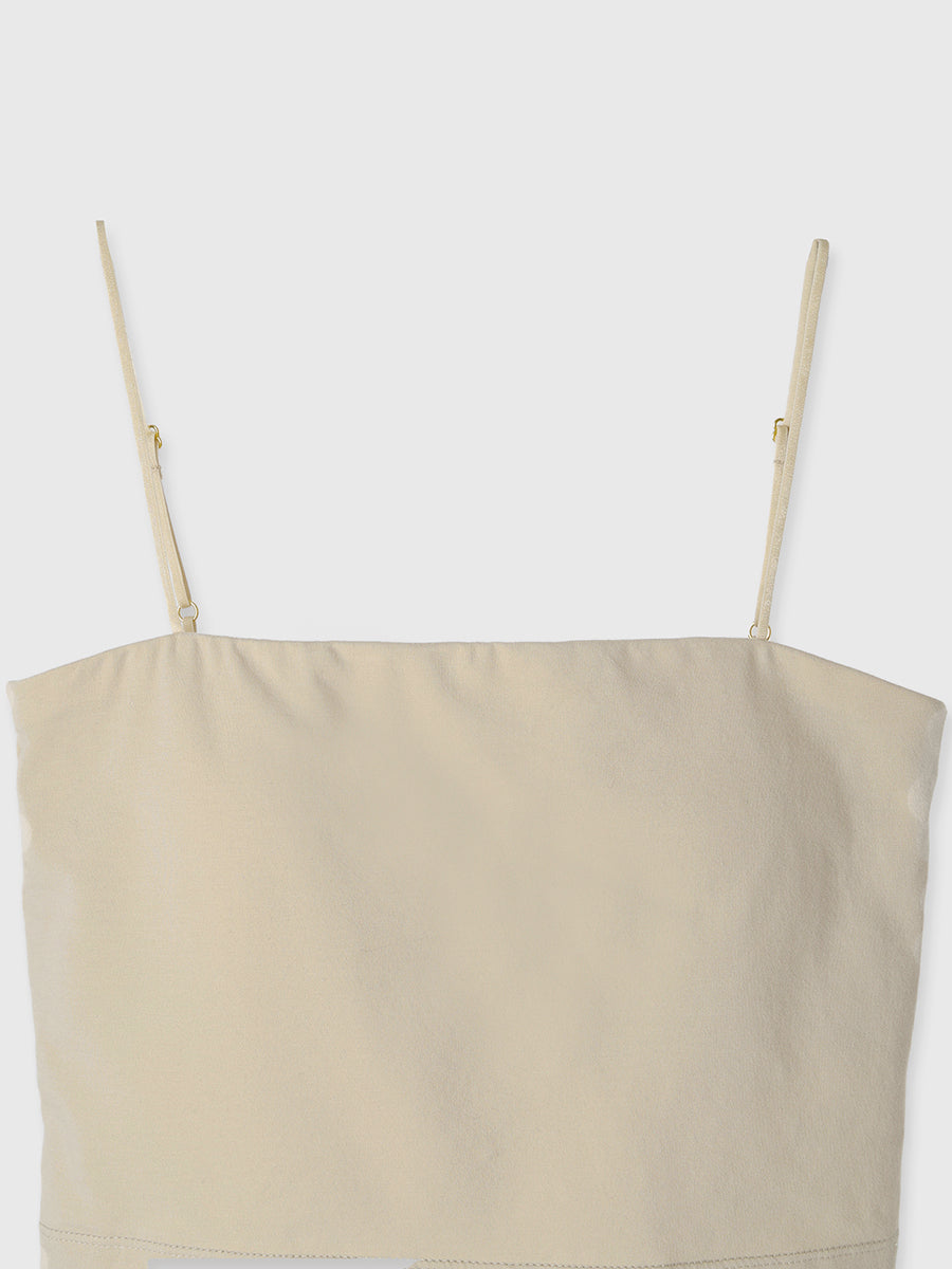 カップインキャミソールベアトップ