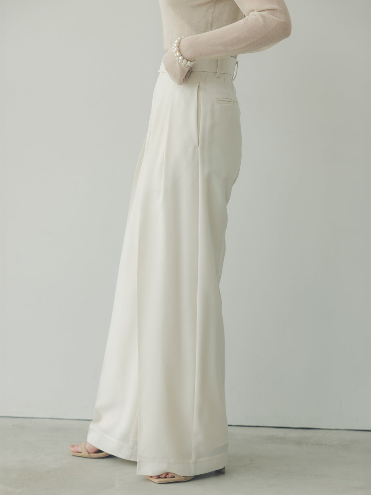 투턱 와이드 팬츠