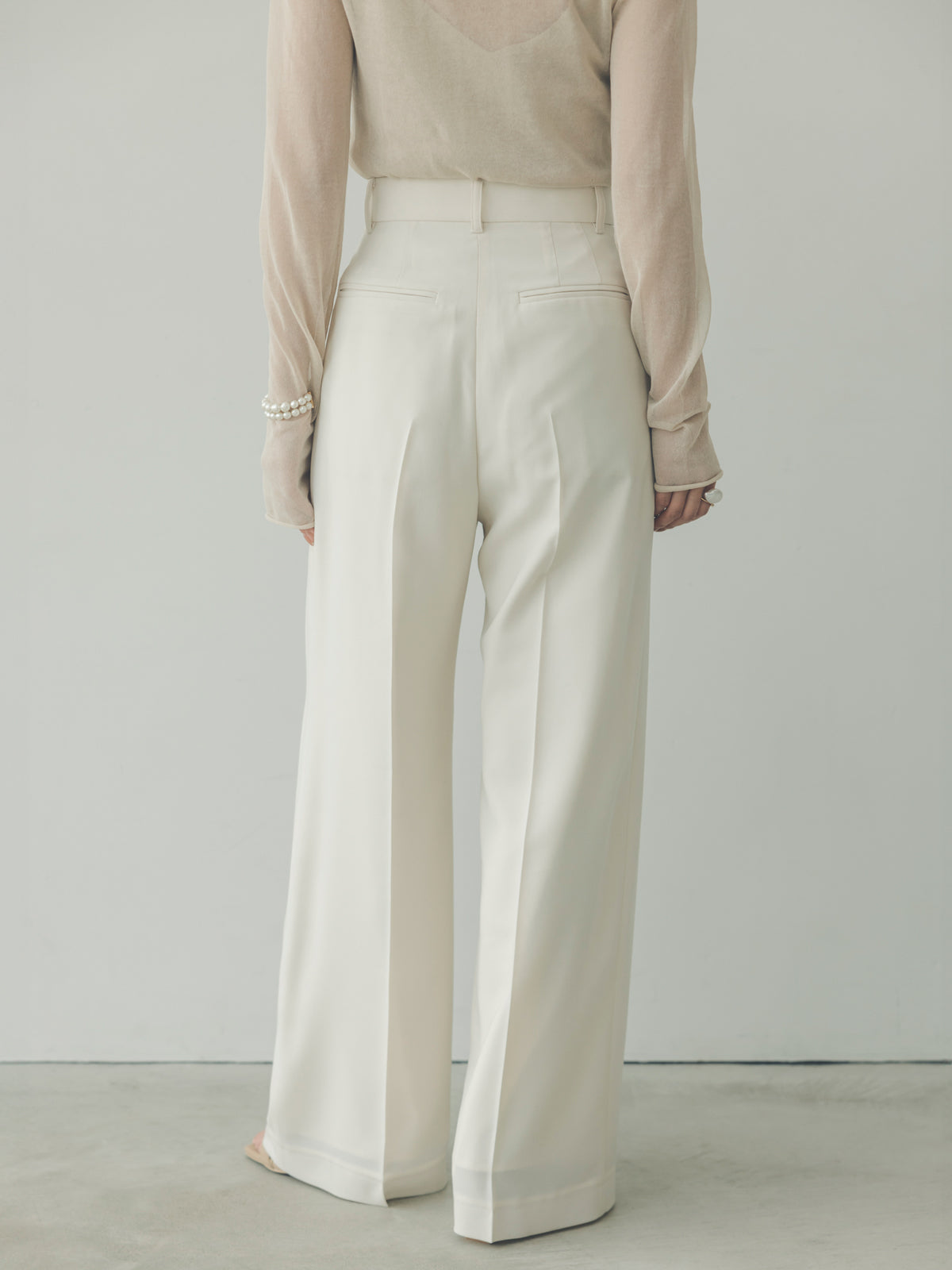 투턱 와이드 팬츠