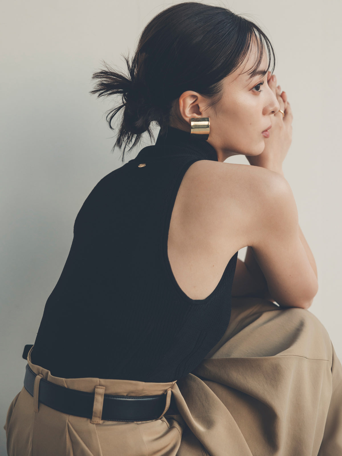 プレーティングメタルイヤリング