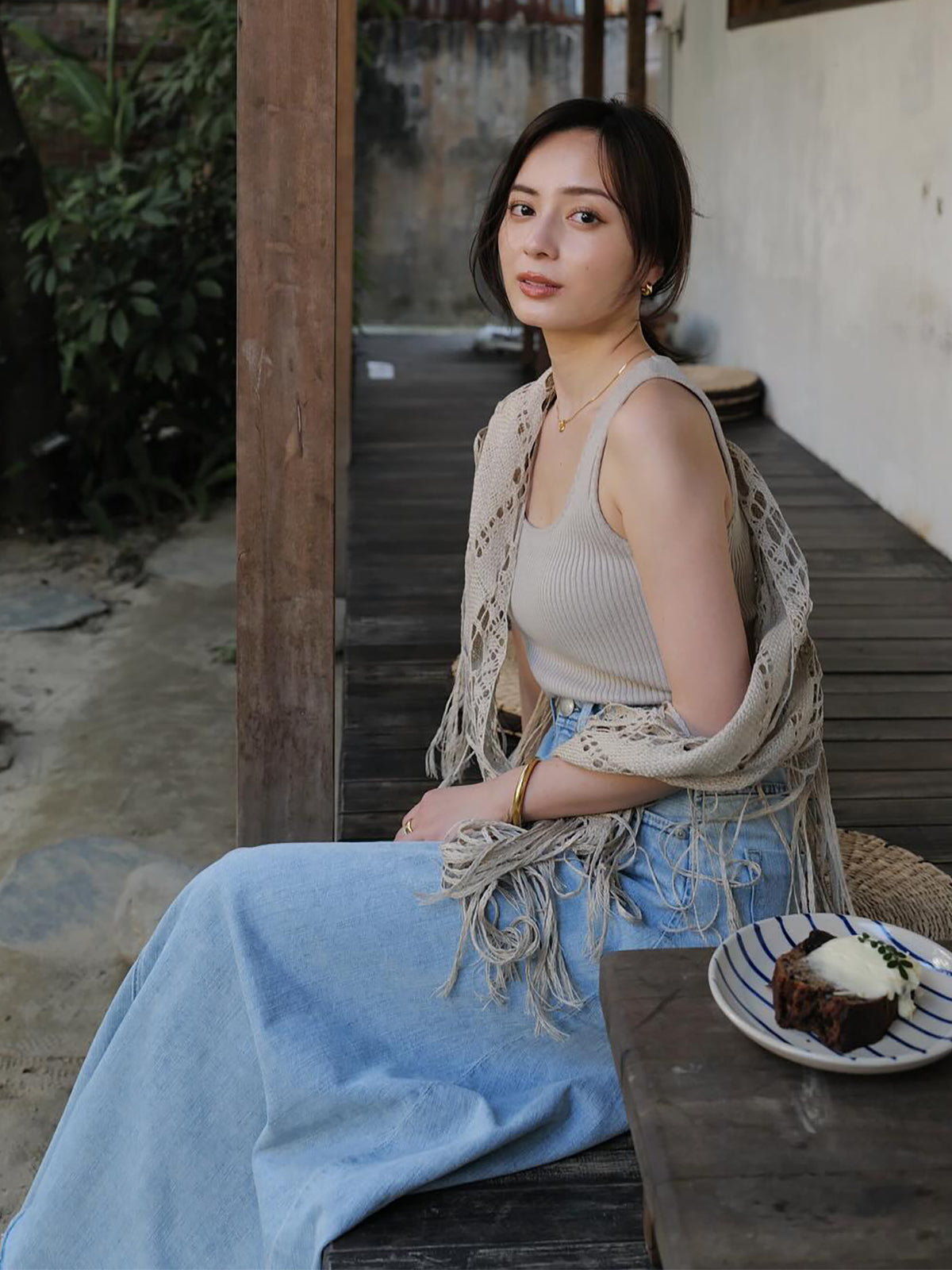 【YANUK×ánuans】Volume Flare Skirt / CIC