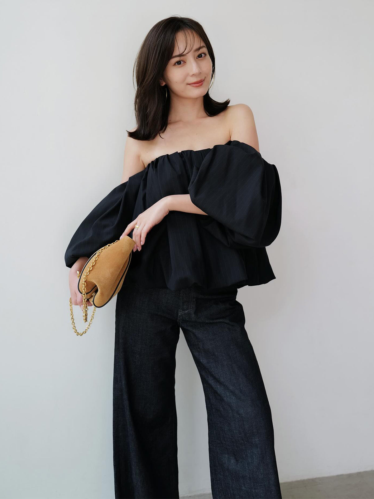 蓬鬆氣球袖襯衫