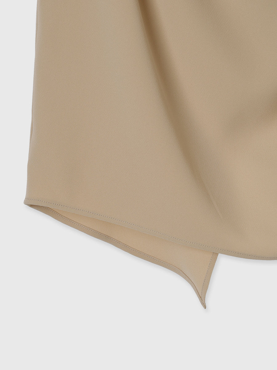 トリアセテートドレープブラウス