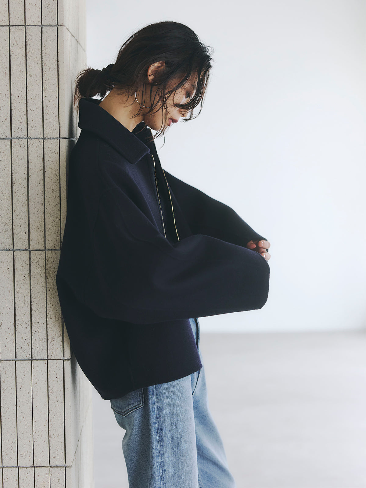 リバーウールショートコート