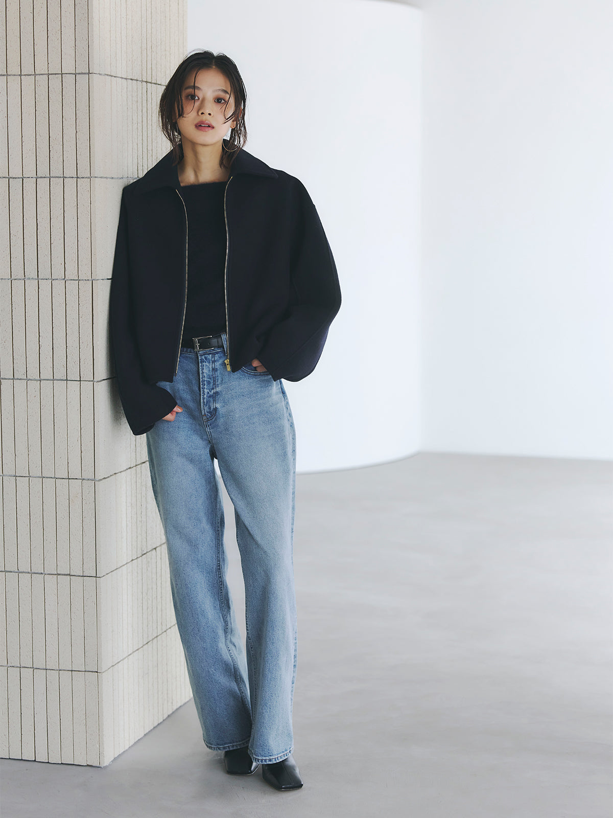 リバーウールショートコート